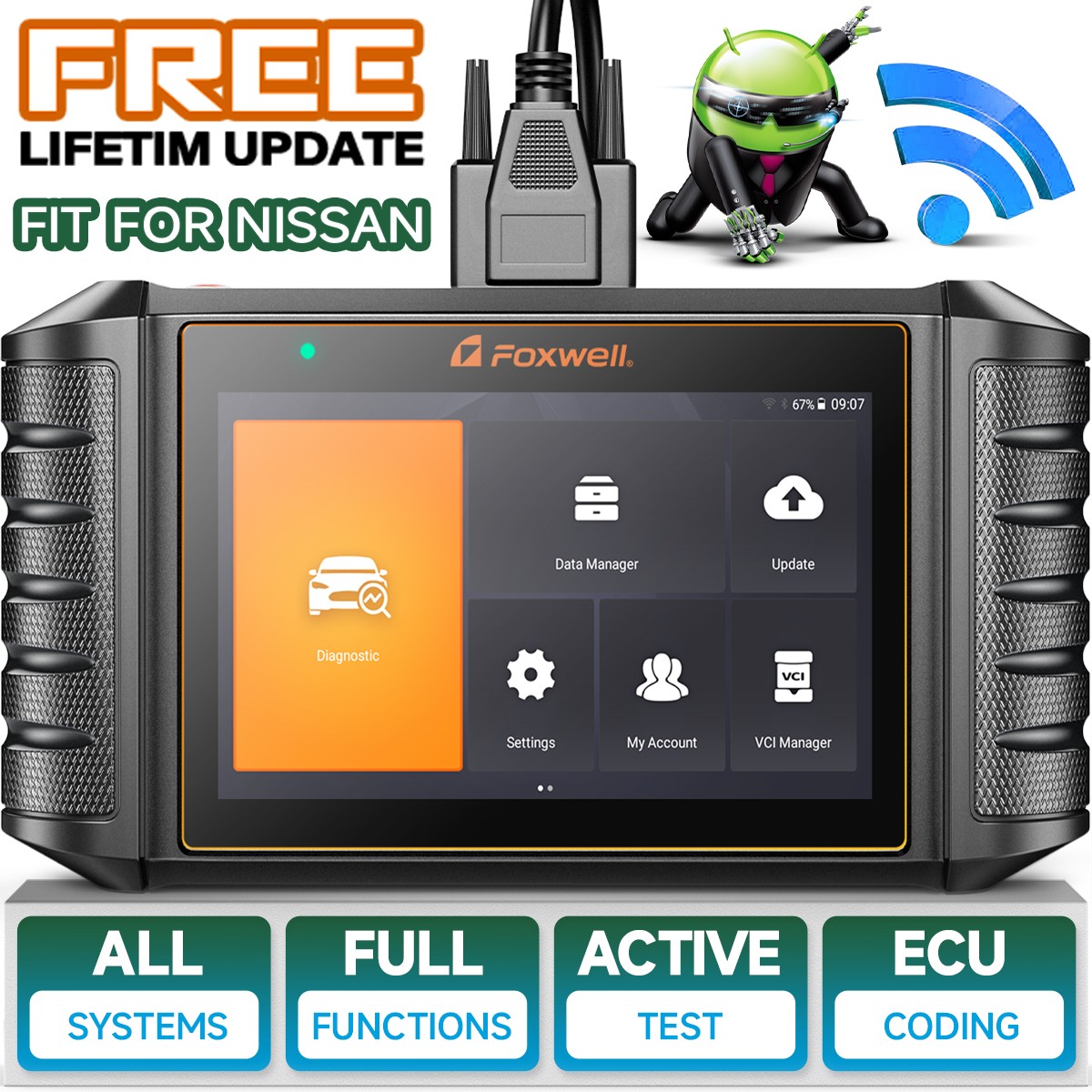 FOXWELL NT710 For Nissan All System OBD2 Scanner Bi directional Diagnostic Tool