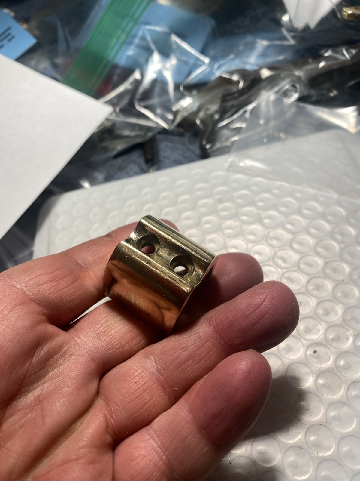 CVA Brass Nose Cap & Screws For Kentucky Rifle.