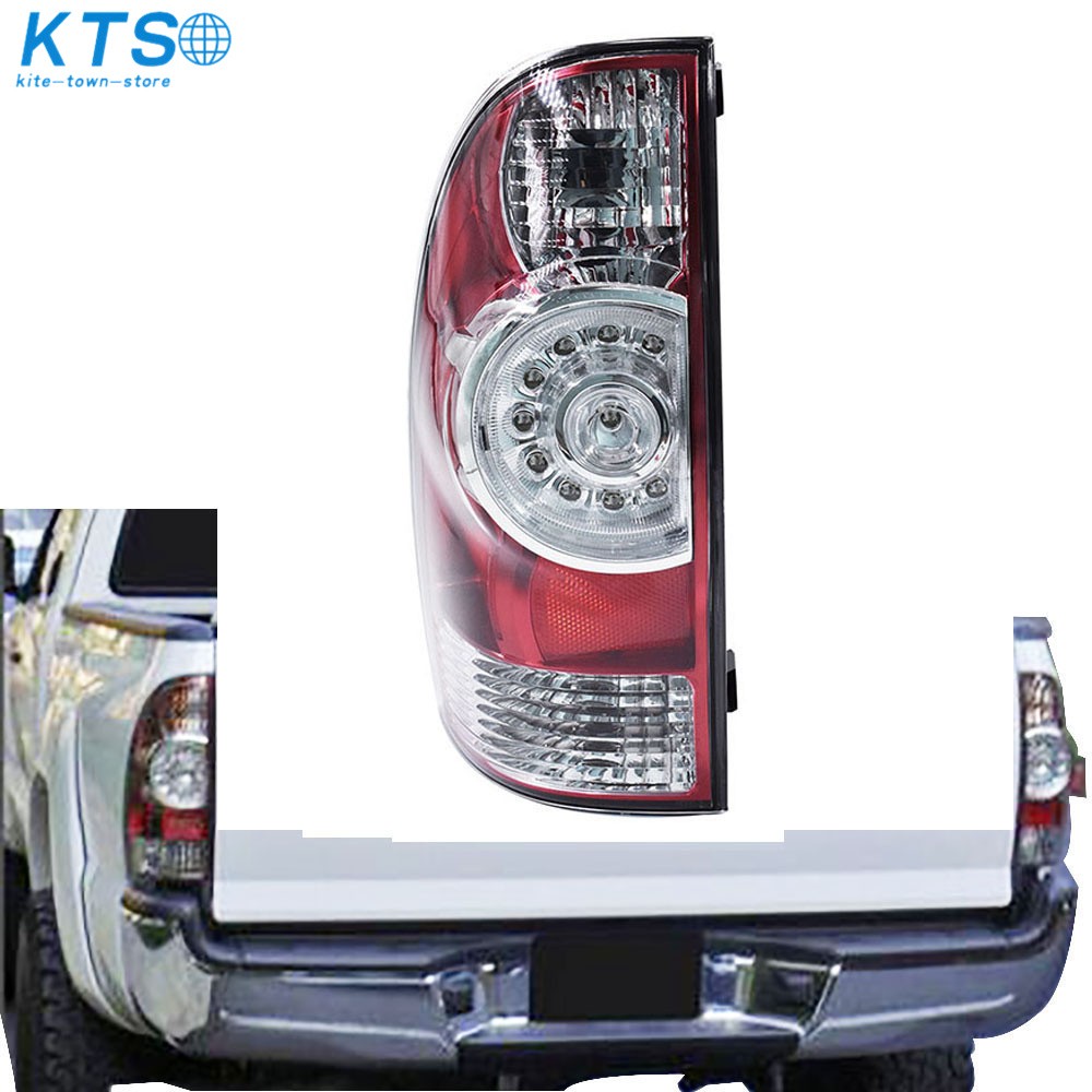 LH For Toyota Tacoma 2005-2015 Pickup Red Clear LED Tail Lights Left Driver Side