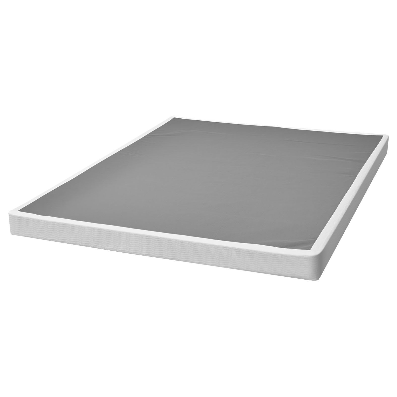 Queen Box Spring: 4" Steel Frame, 3500lb Capacity, Washable Non-Slip Fabric