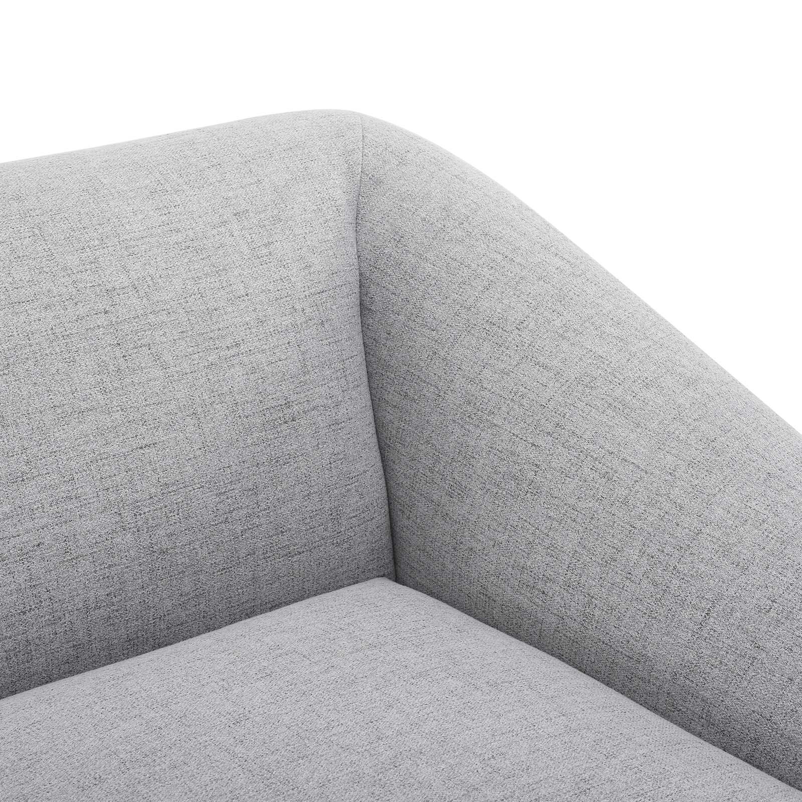 Modway Comprise Right-Arm Sectional Sofa Chair in Light Gray