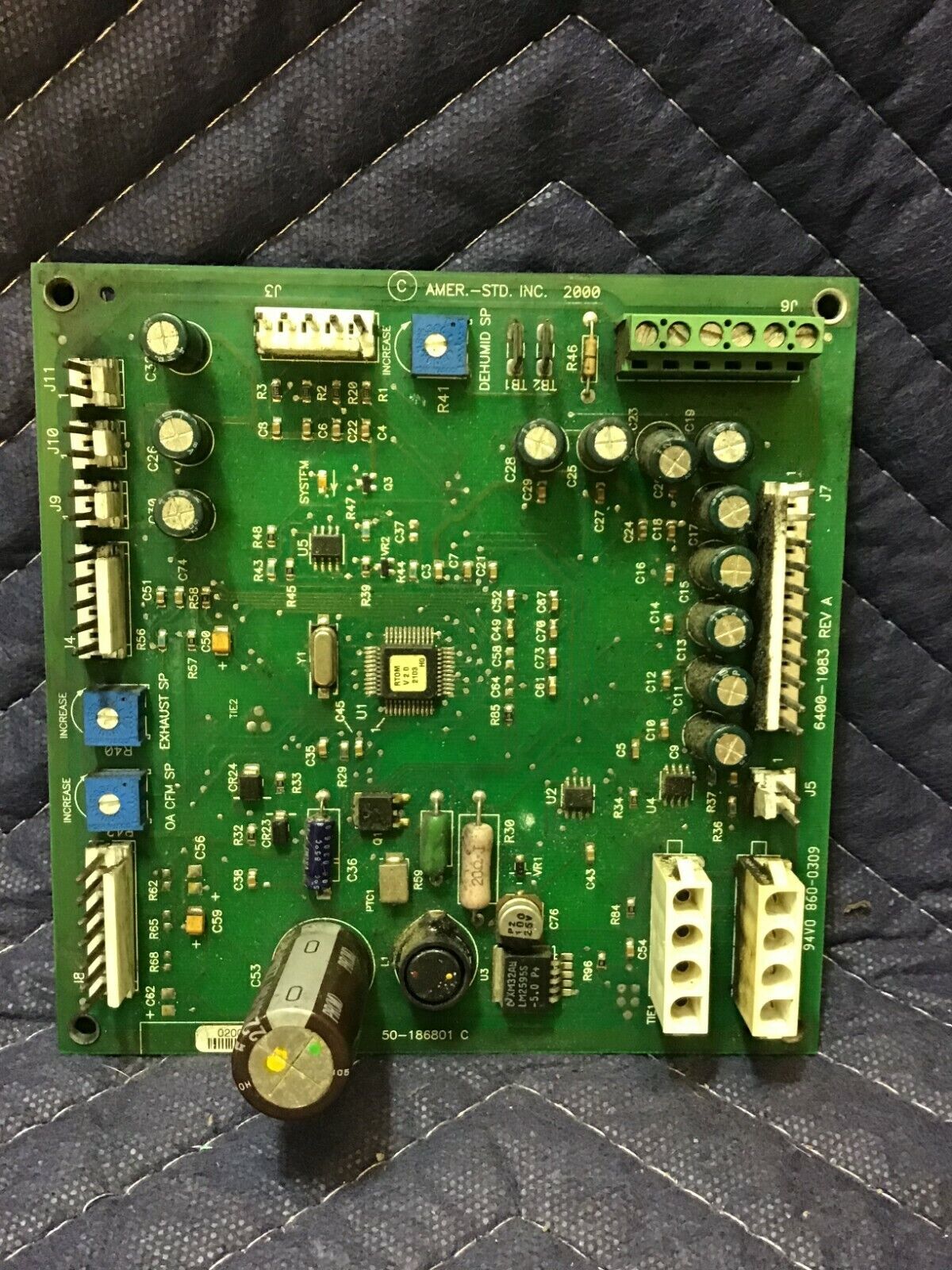 American Standard Trane 50-186801 0200645625 Control Modular Circuit Board Used