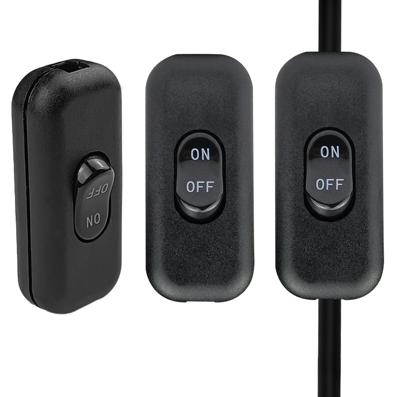 Lamp Switch, Inline Cord Switch 3 Pack, in Line Switches for Cords, Inline La...