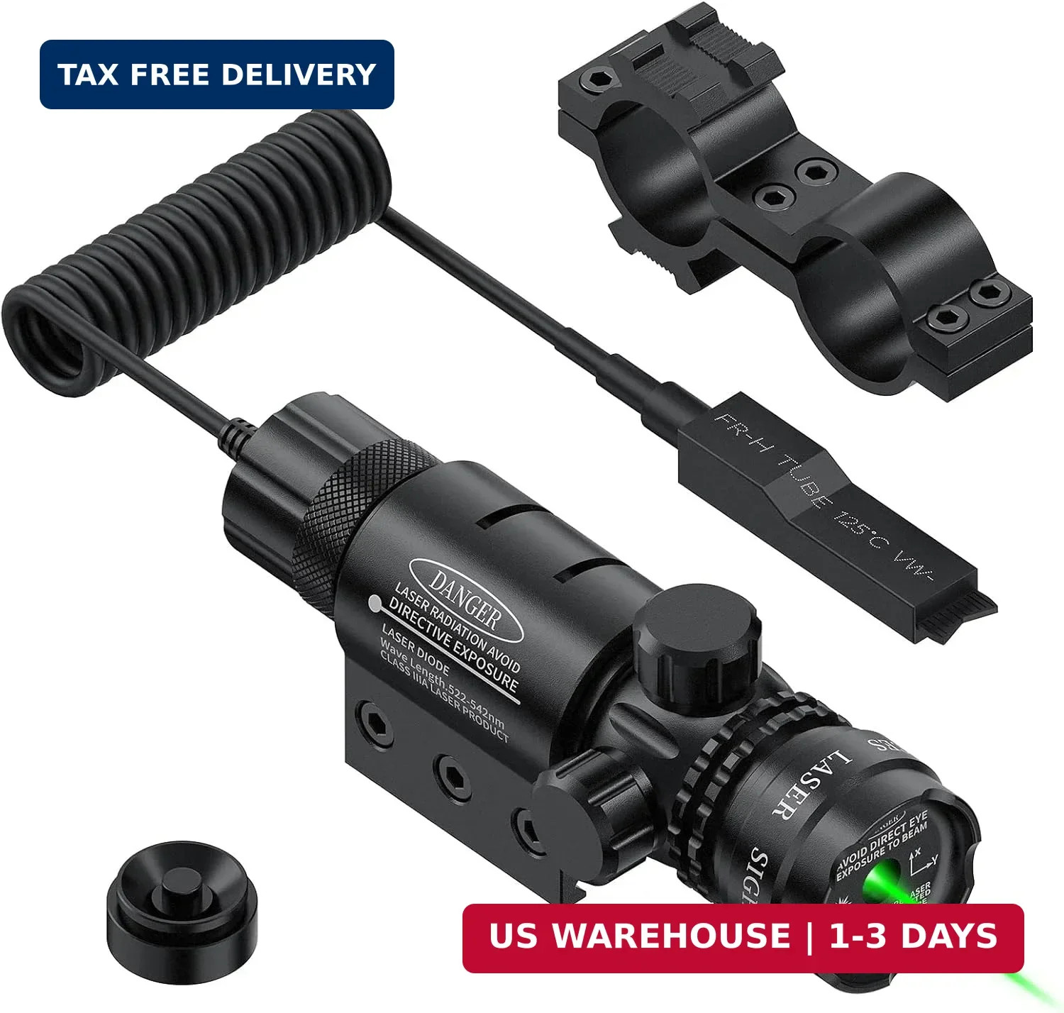 Feyachi Tactical Green Laser Sight for Rifle with 20mm Picatinny Rail Mount and
