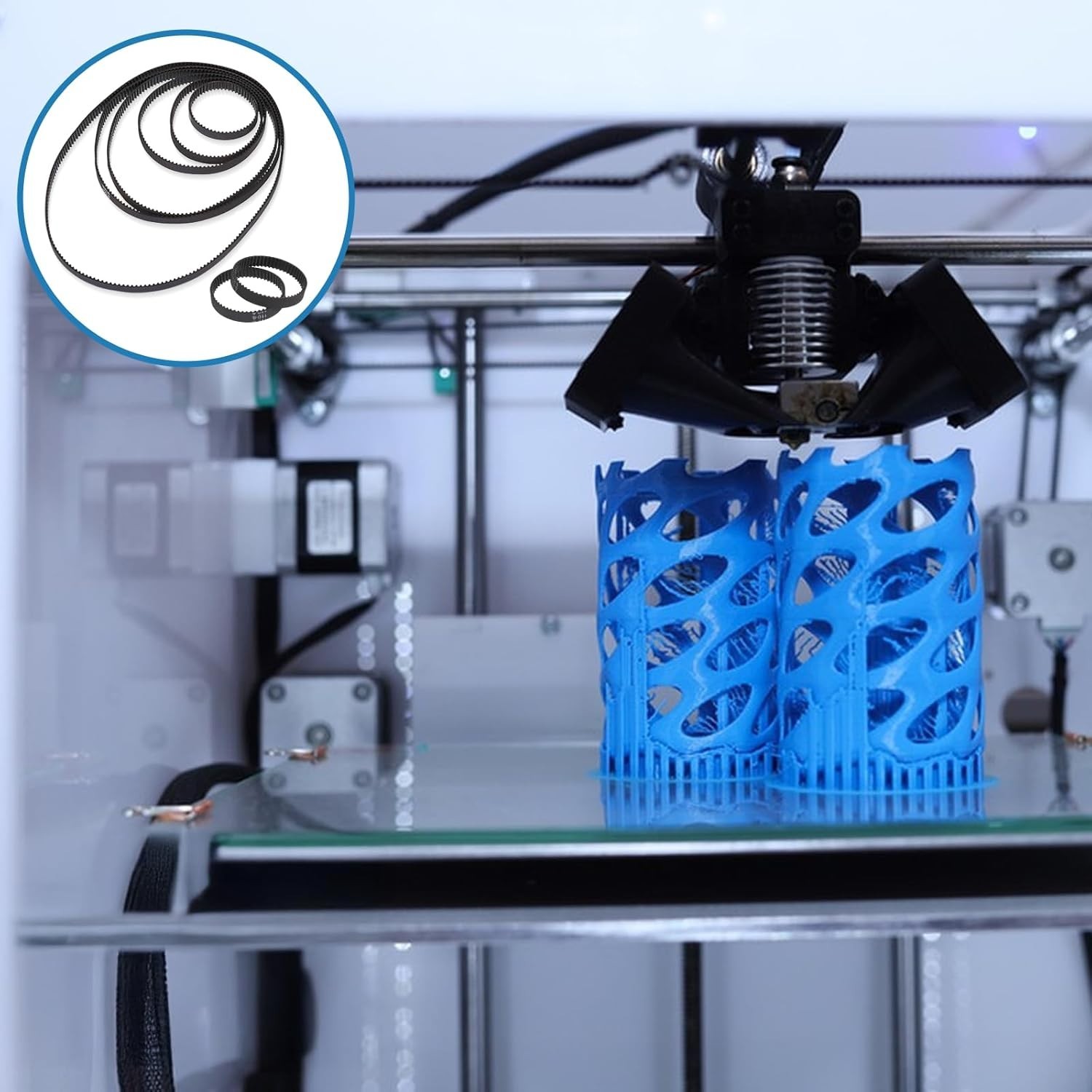 Precision-engineered GT2 Timing Belts Set – 8 Sizes for 3D Printing Excellence