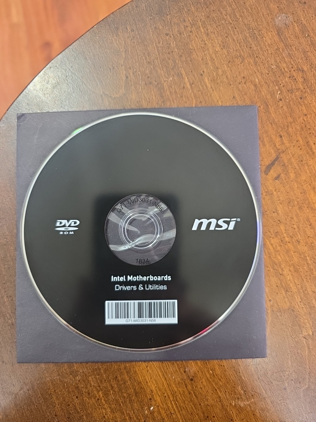 msi G71-MID3031-N56 1834 Intel Motherboards Drivers & Utilities