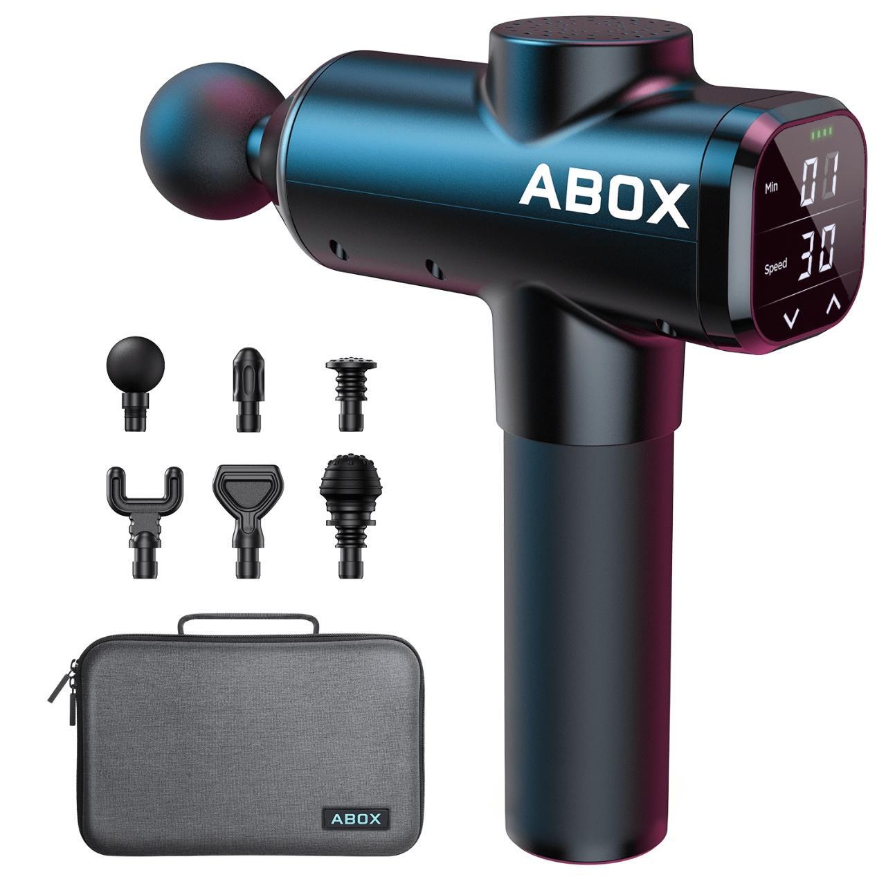 Athlete's Choice Deep Tissue Massage Gun - 6 Heads, 30 Speeds for Pain Relief &