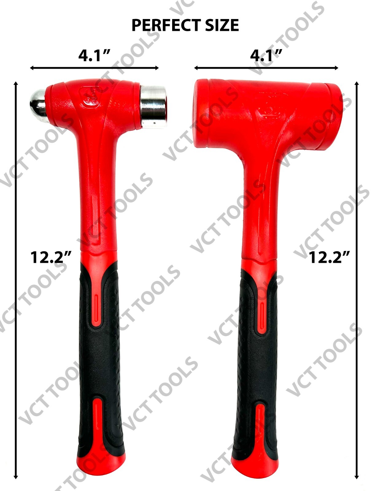 2Pc Dead Blow Hammer Set, Spark Rebound Resistant Non-Spark Double Face