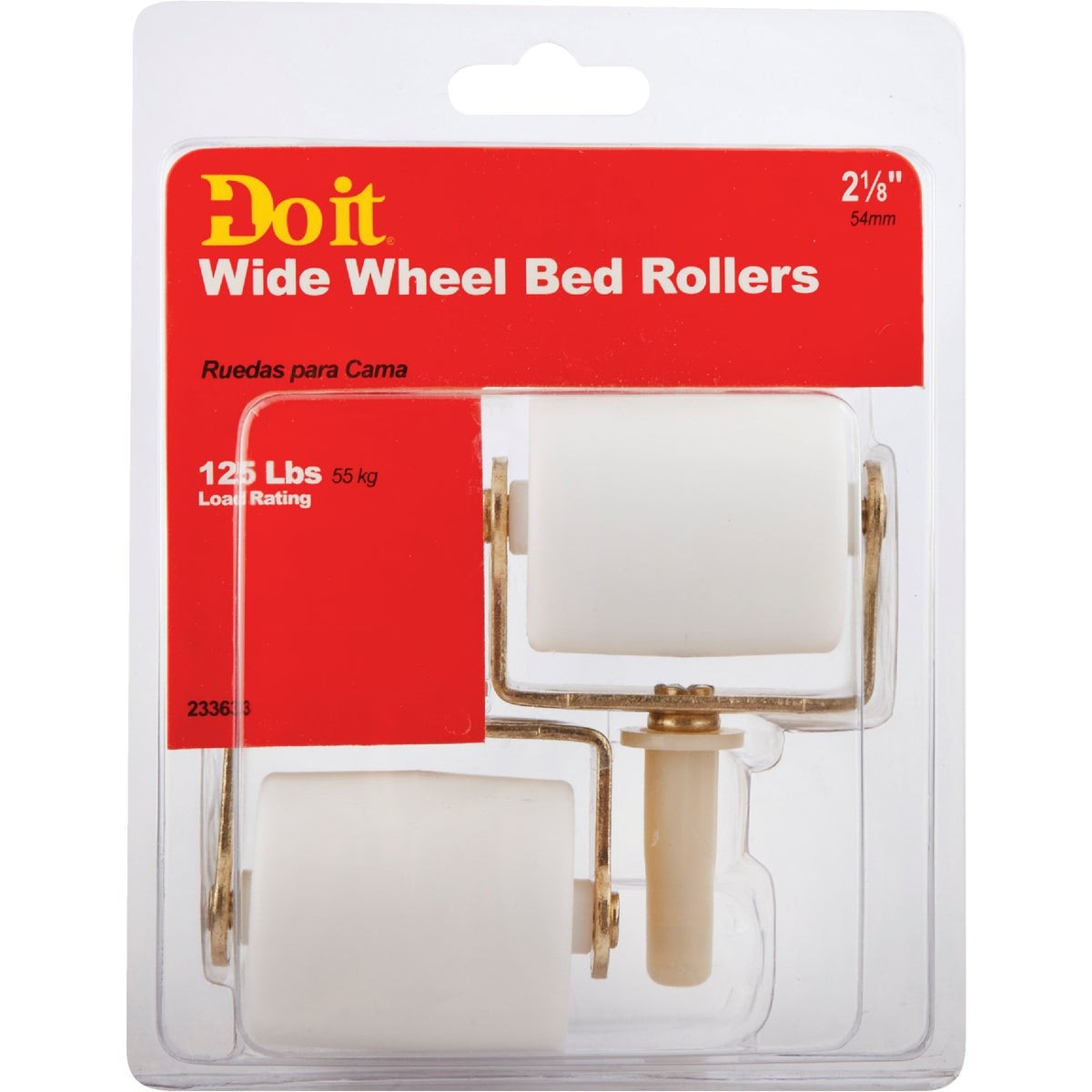 Do it 2-1/8 In. Plastic Bed Caster with Swivel Stem (2-Pack) 233633 SIM Supply,