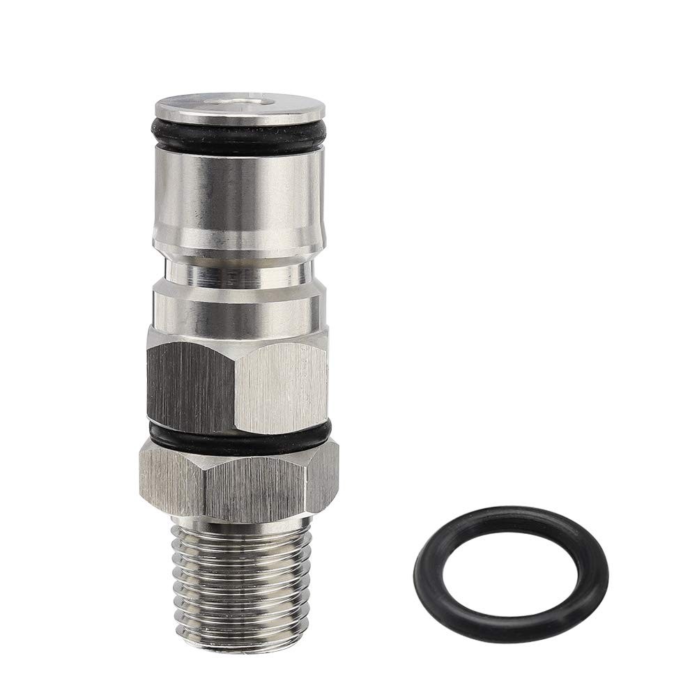 OneBom Ball Lock Post with Poppets, 1/4’’ Male NPT Hex Nipple, 19/32"-18 Gas/...
