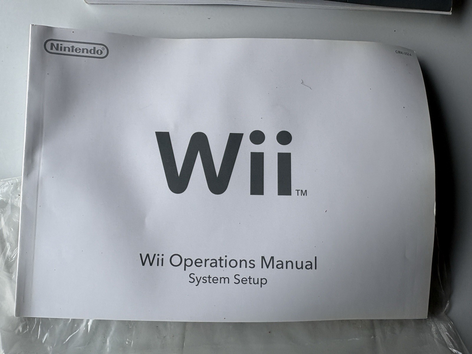 Nintendo Wii Operations Manuals Channels and Settings System Setup Bundle of 2