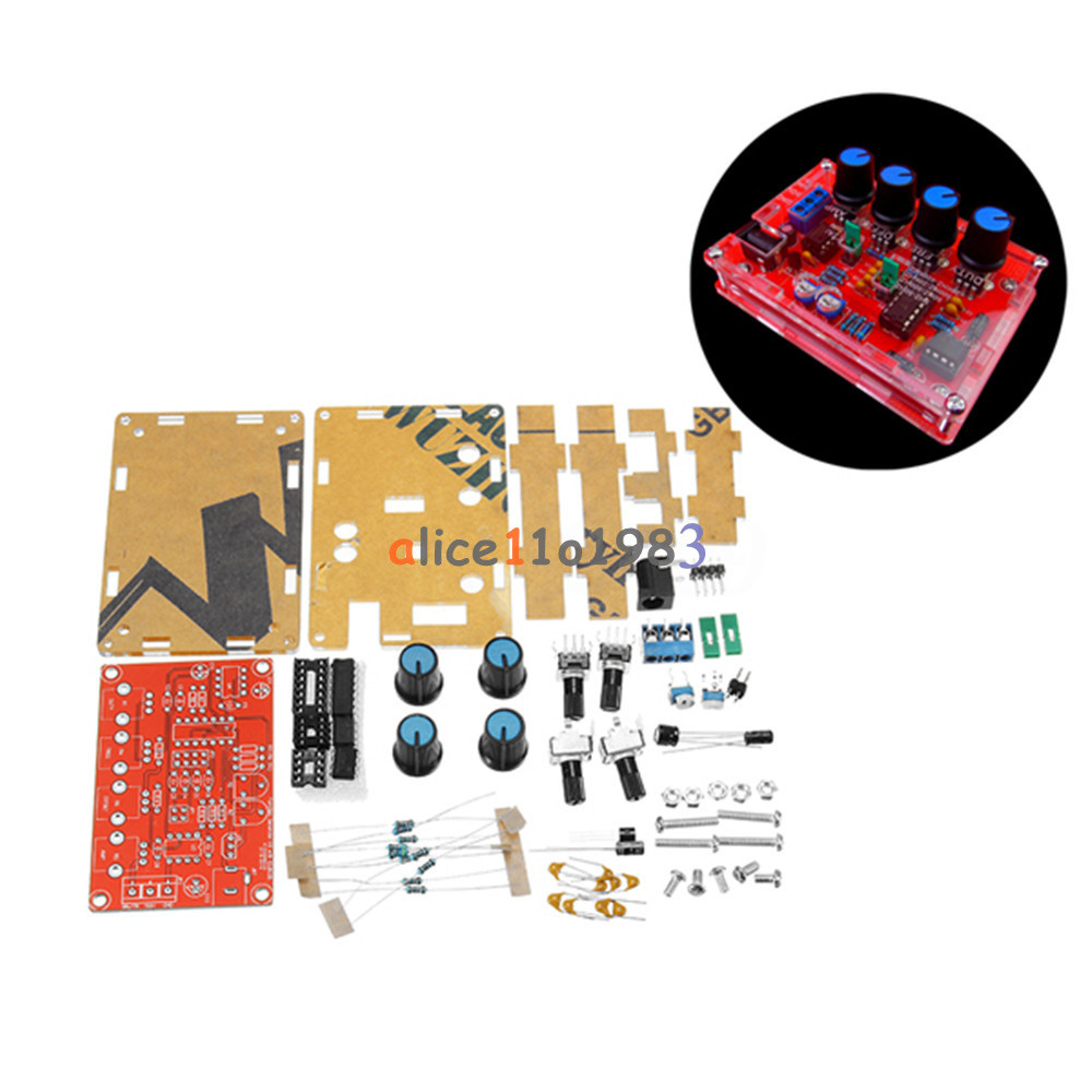 DIY DC 12V ICL8038 5HZ~400KHZ Function Signal Generator Sine Triangle Sawtooth
