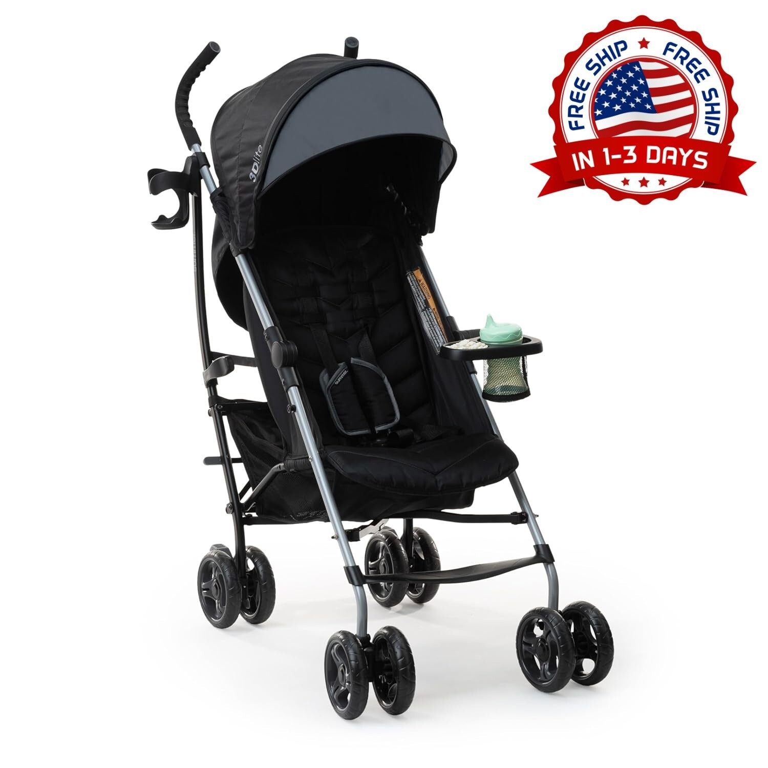 Cochecito De Bebé Convenience : Ligero Y Con Estructura De Aluminio (gris) NEW
