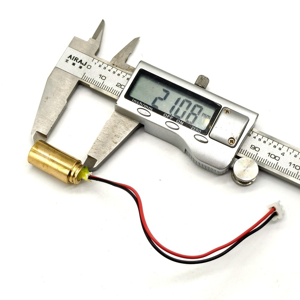 571nm 10mw Yellow spot Laser Module DC2V-12 * 21mm