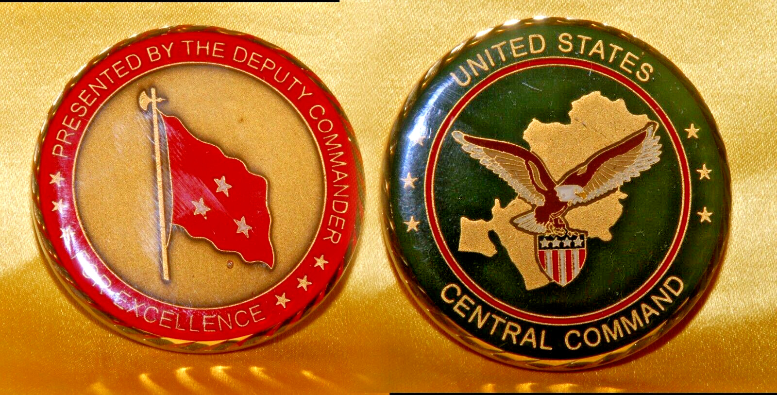 Big CENTCOM 3 Star LT. General Deputy Commander Presentation Challenge Coin