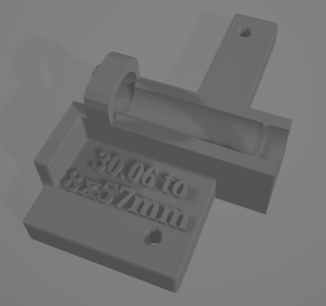 30.06 to 8x57mm Mauser Trimming Jig 2'' Chop Saw cut off