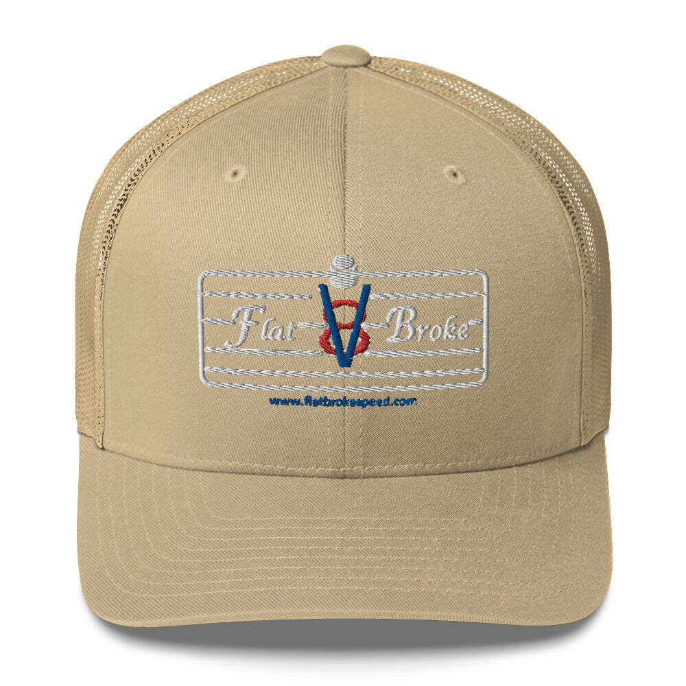 Trucker Cap - Flat Broke Ford Flathead V8