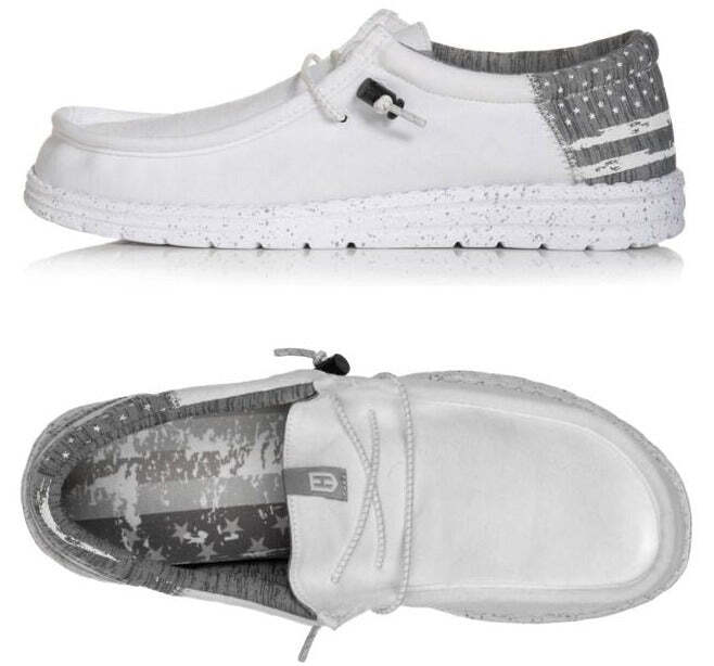 Howitzer Unisex Slip-On Shoes Roam Flag Sneakers with Camo Print Footwear