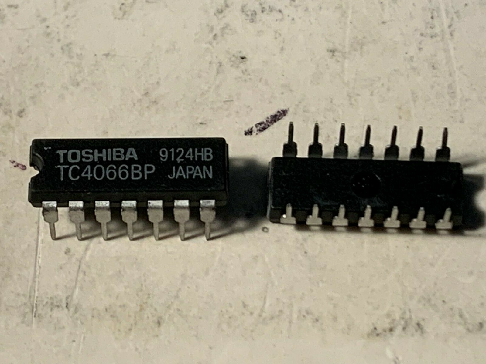 TOSHIBA IC-TC4066BP DIP QUAD BILATERAL SWITCH RH.