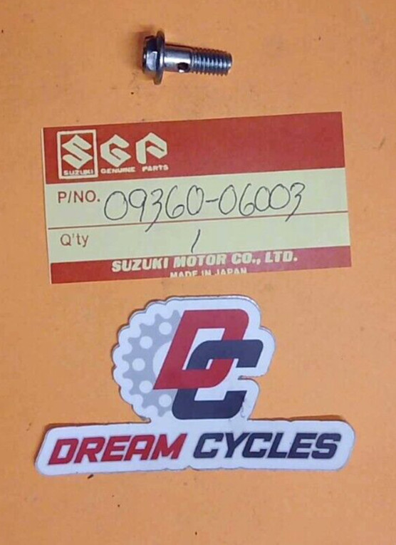 NOS GENUINE Suzuki Oil Pump Union Bolt (6 x 16), 09360-06003 FAST SHIP TS GT TM