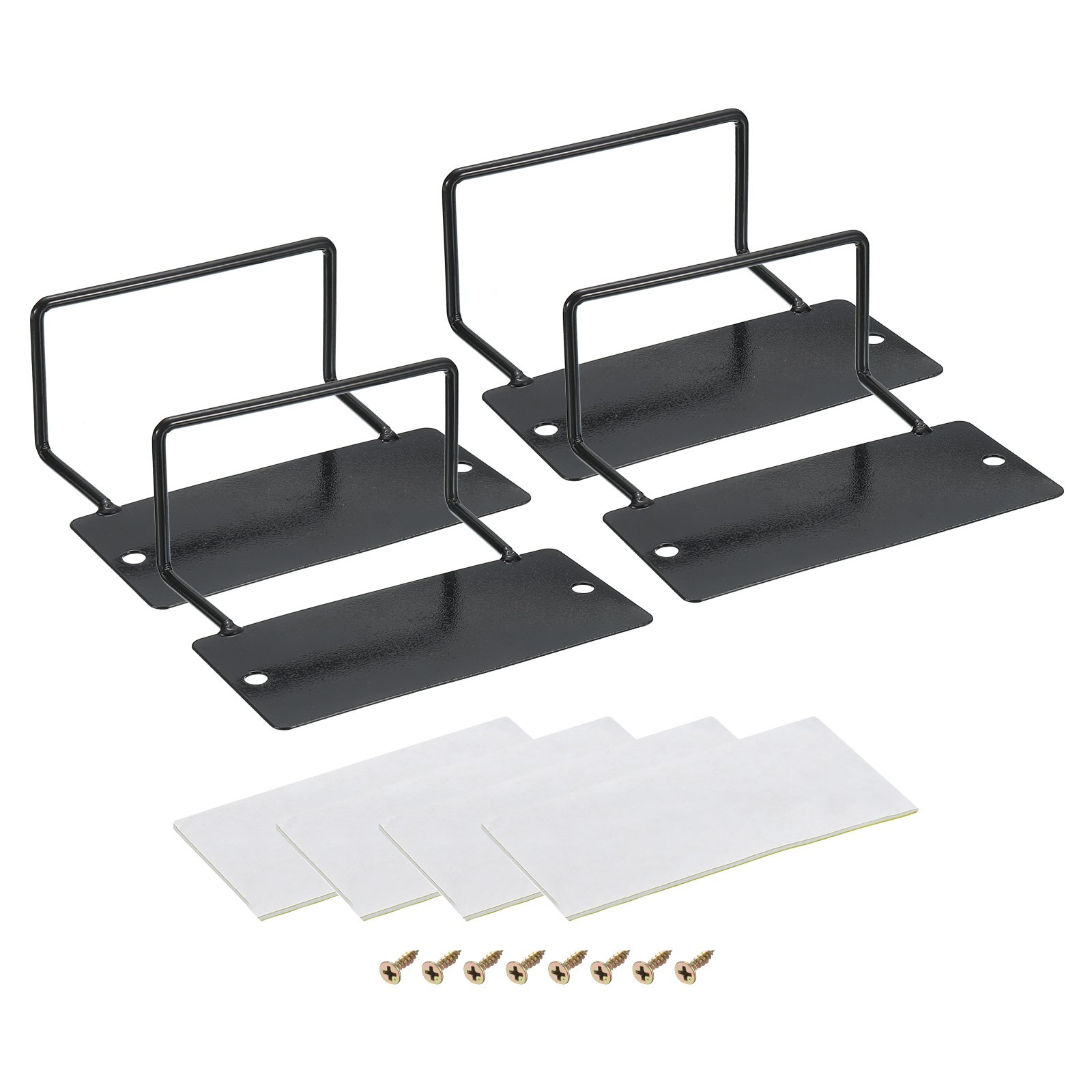 4Pcs 4.7"L x 3.7"W x 2"H Mattress Retainer Bar, Black