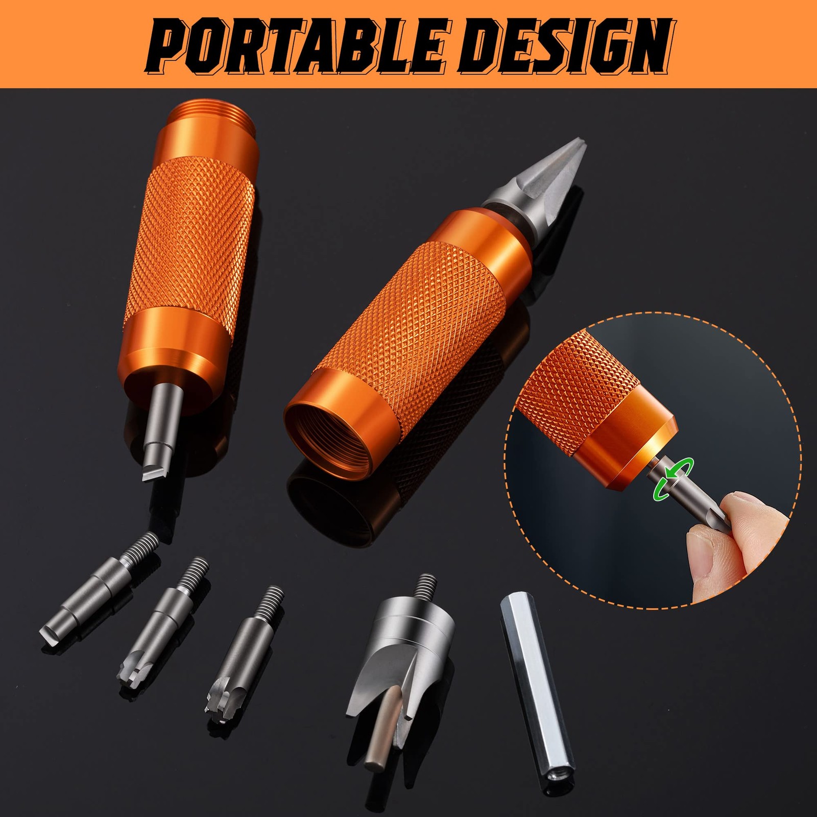Multi Case Trimmer Reamer,Chamfer Deburring Tools for .17 to .45 Caliber