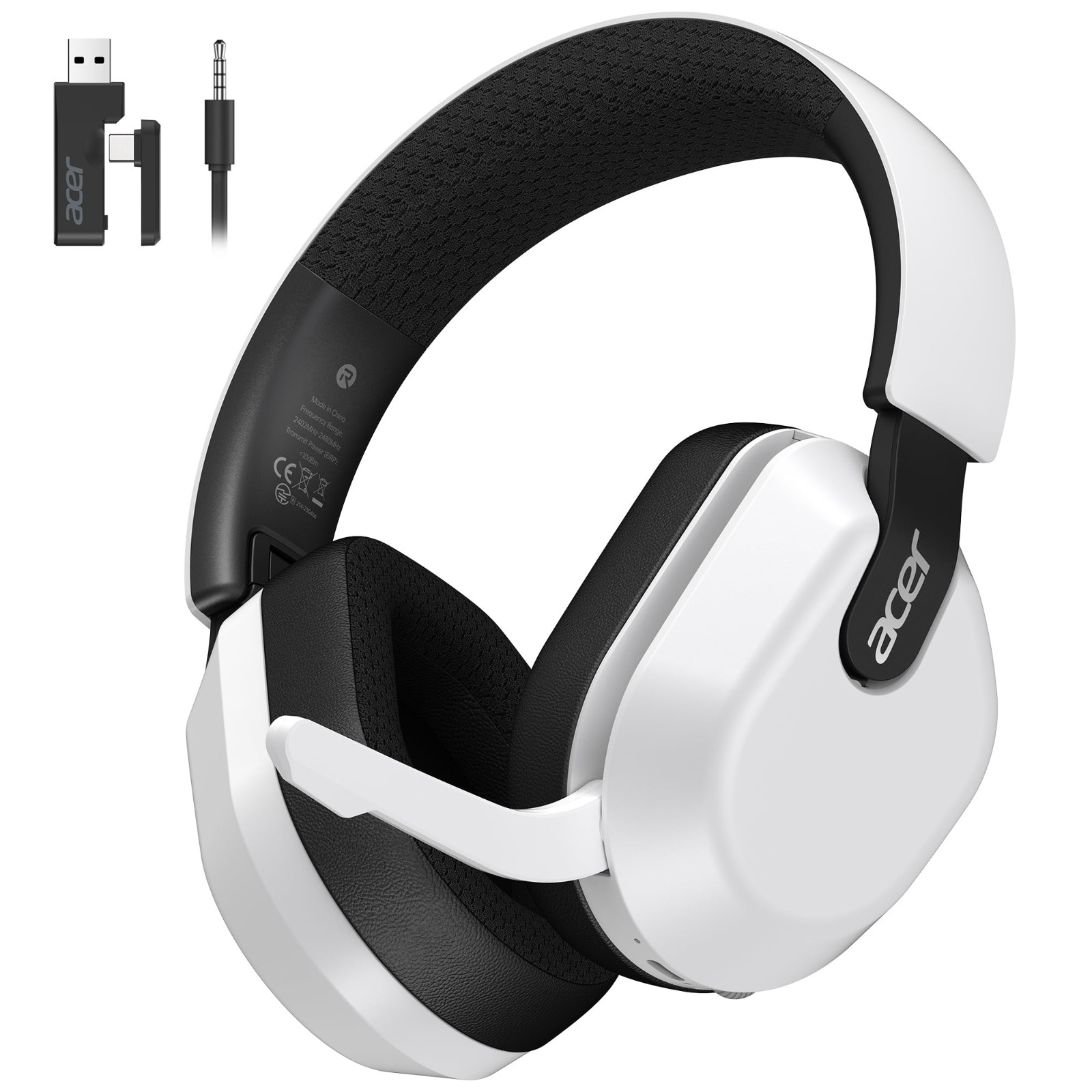 Acer Wireless Gaming Headset, Model OHR641 White Long Battery Life