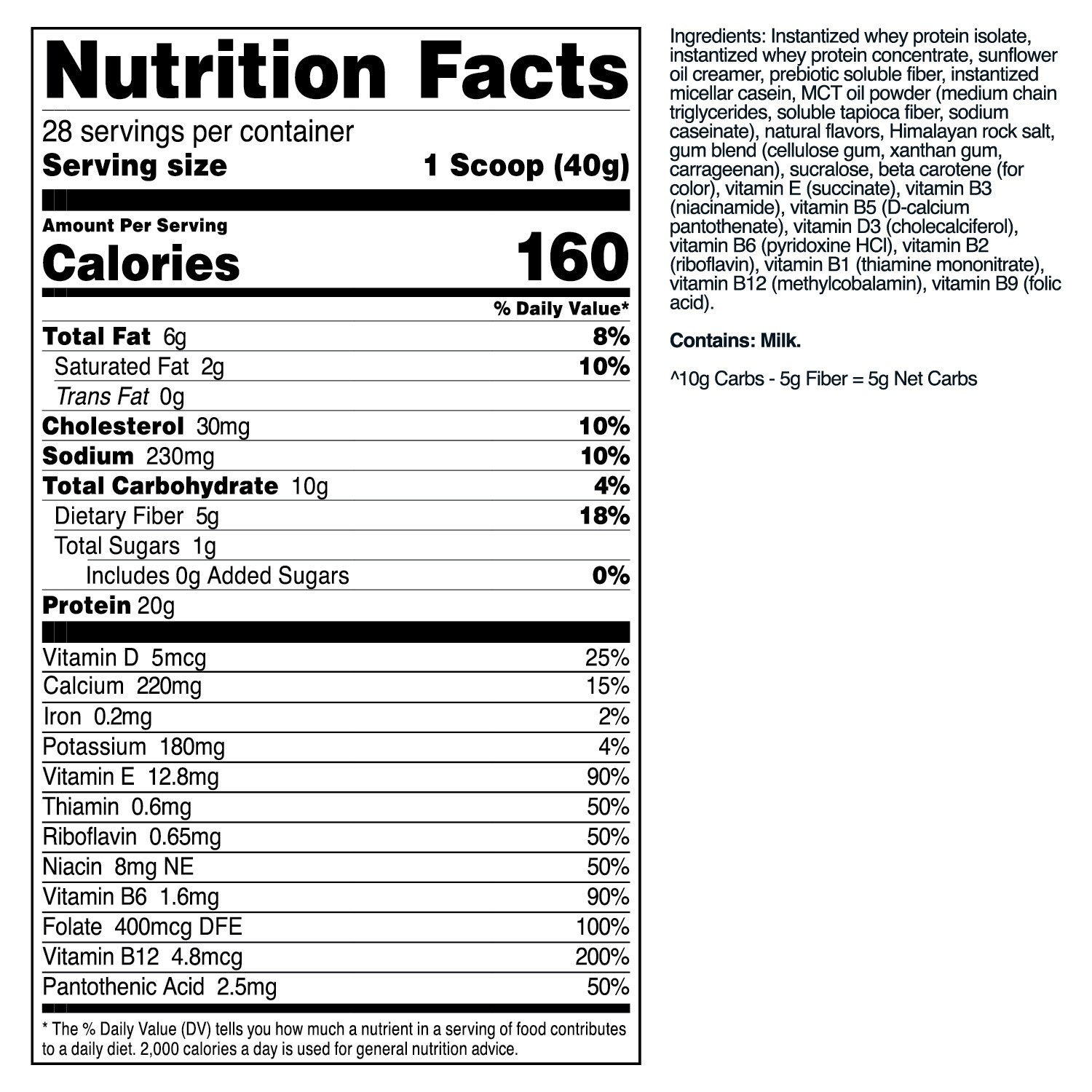 TransformHQ Meal Replacement Shake Powder 28 Servings (Pineapple Whip)