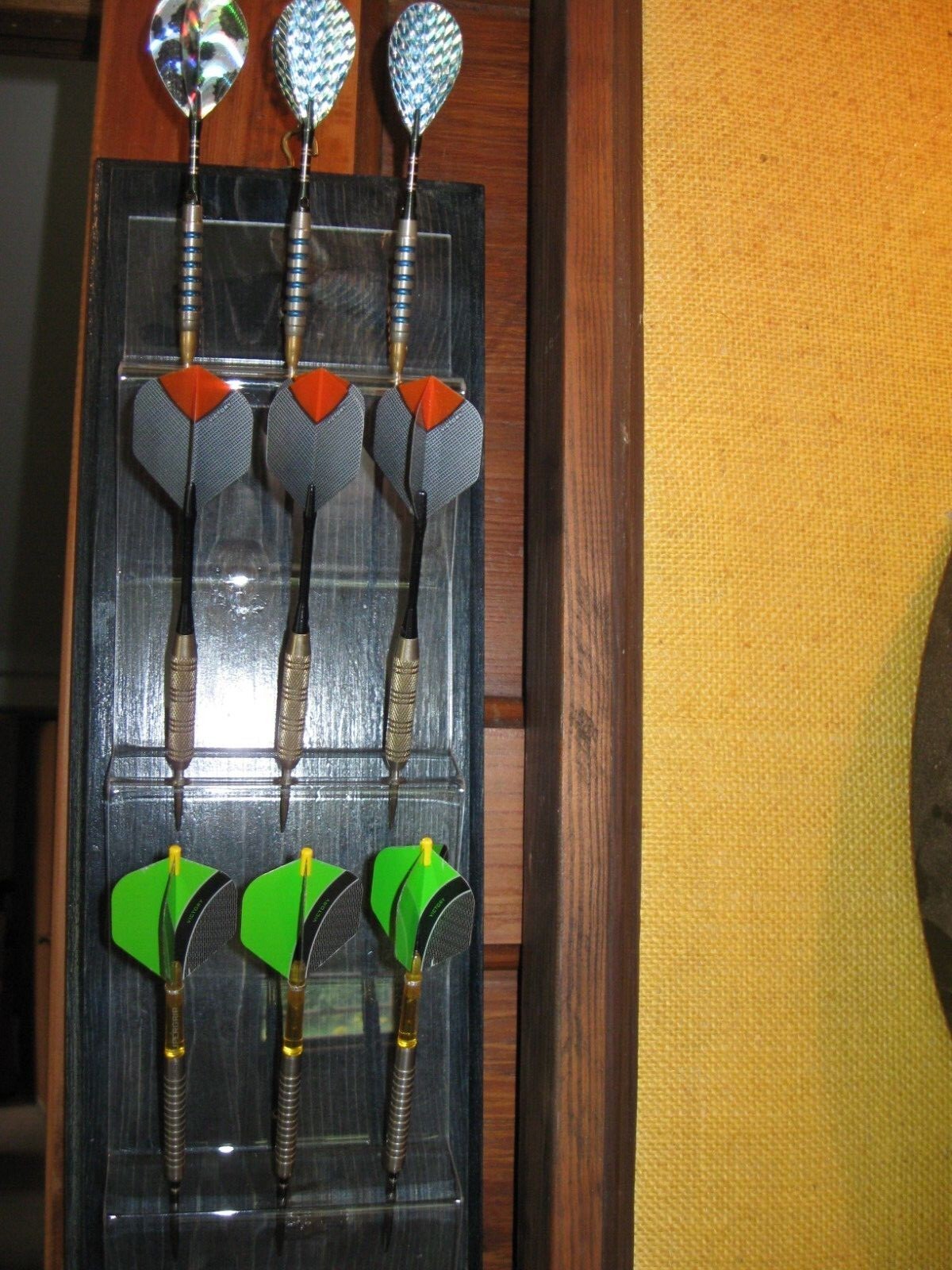  Acrylic Darts Holder Set - Darts Caddy Display Holds 9 Steel or Soft Tip Darts