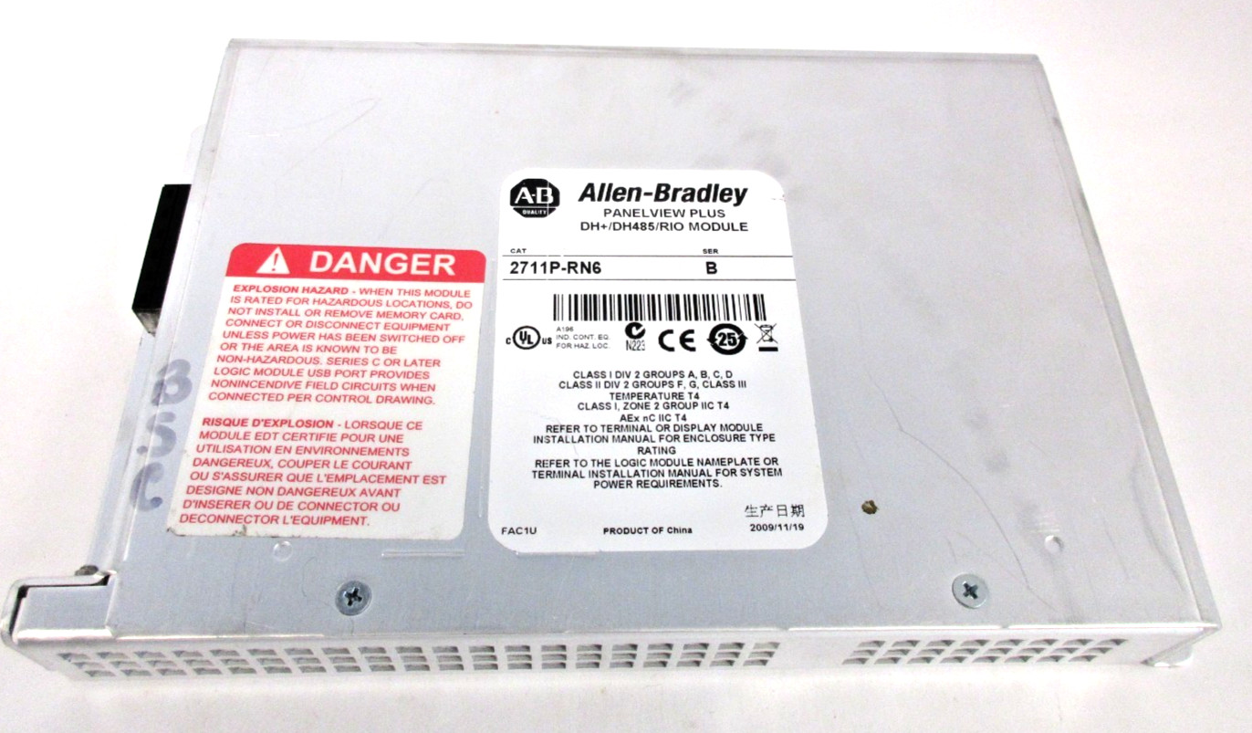 Allen Bradley 2711P-RN6 Ser. B. Panelview Plus Logic Module