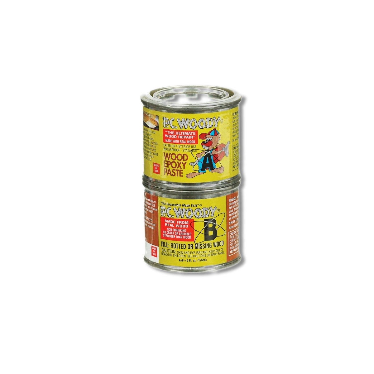 PC-Woody Tan Two Part Wood Epoxy Paste WOODY 6 OZ