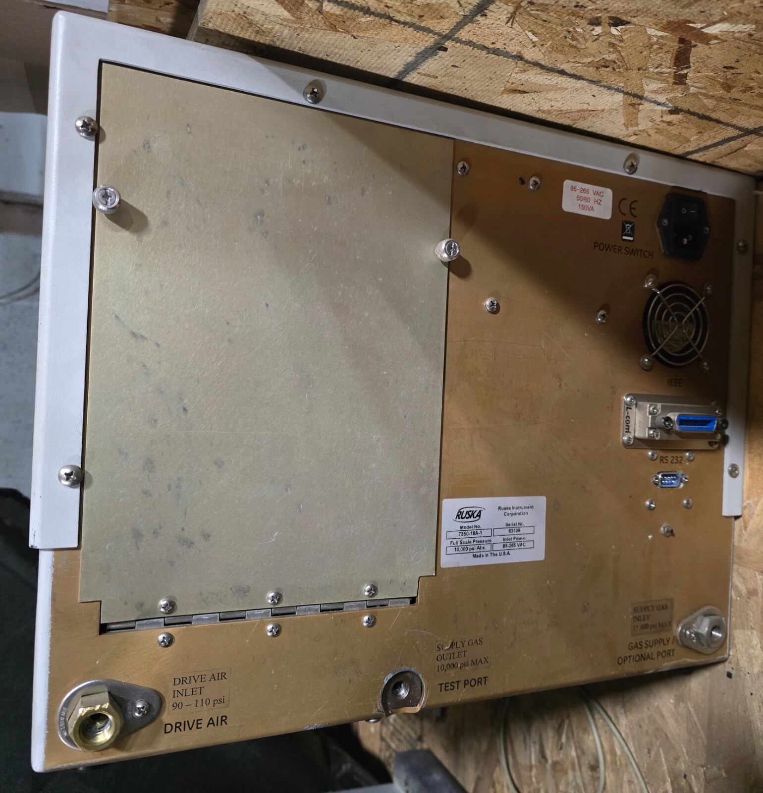 GE Fluke RUSKA 7350 Pressure Controller / Calibrator PACE 7000