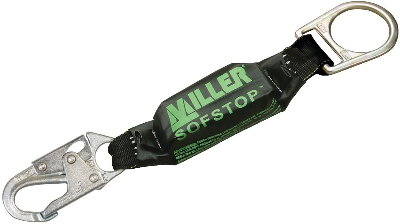 Miller 928LS-Z7/18INBK SofStop Shock Absorber Locking Snap Hook & D-ring