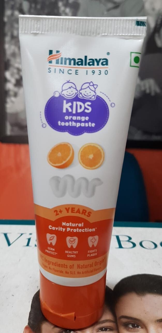 Himalaya Kids Orange Flavor Tooth Paste 80gm FREE SHIP