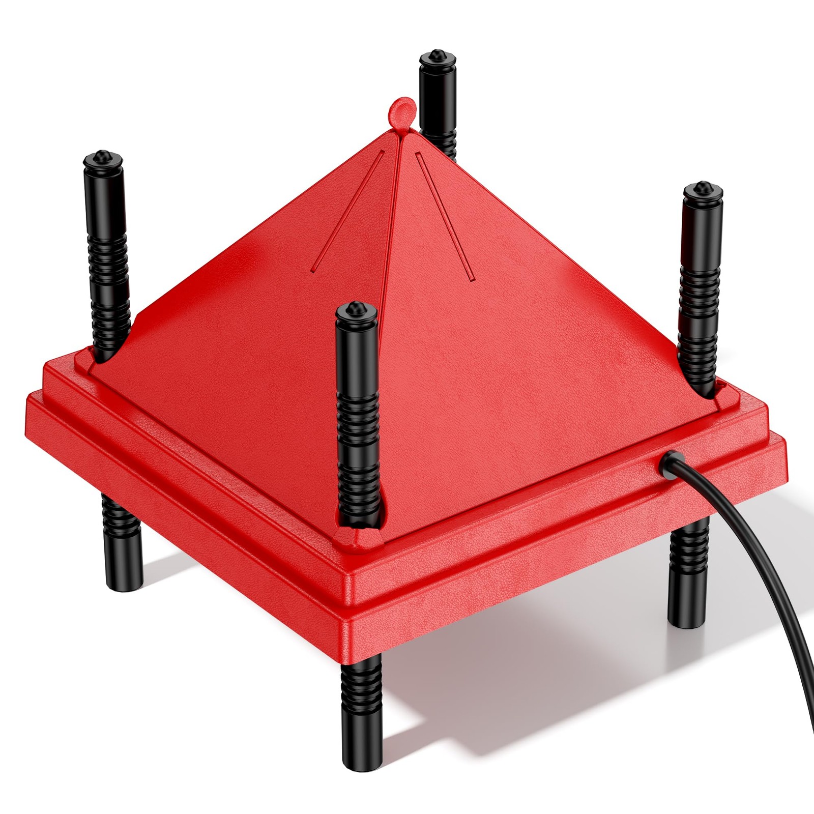 Brooder Plate for Chicks with Anti-Roost Cone, Chick Brooder Heater Red 10" x...