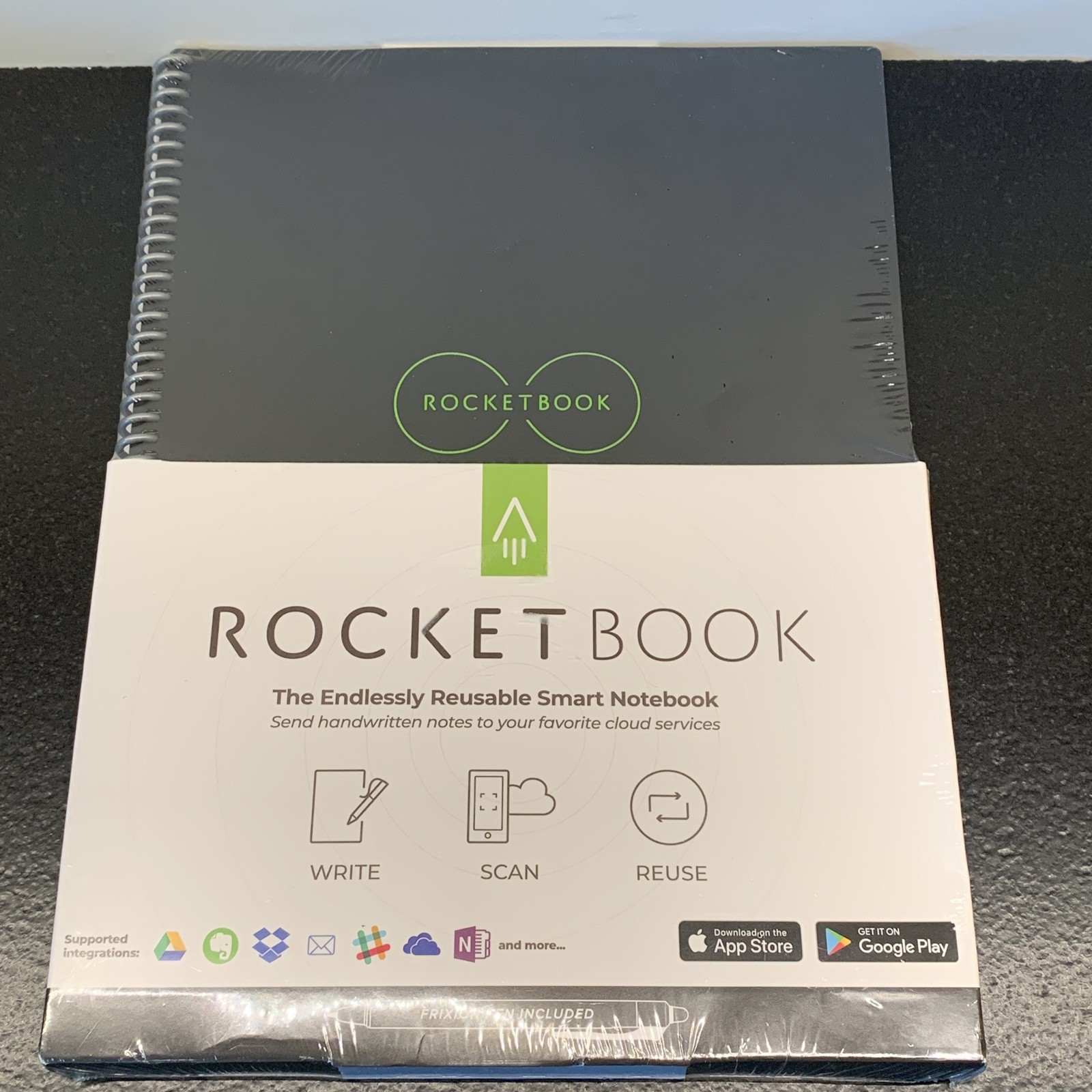 ROCKETBOOK Reusable Smart Notebook Frixion Pen Included Rocket Book Notes NEW