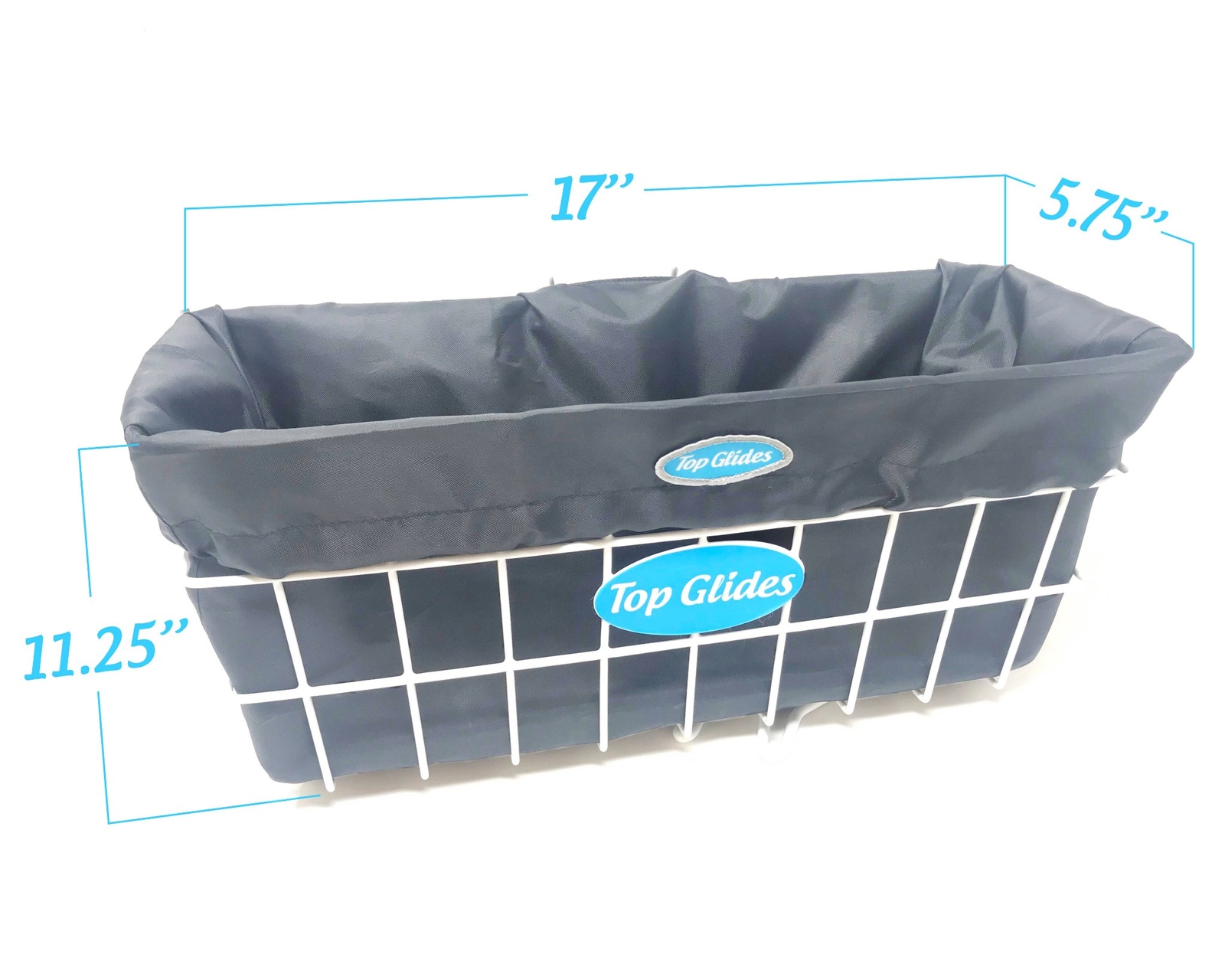 BUNDLE: Premium Wire Walker Basket with Washable Basket Liner - All Colors