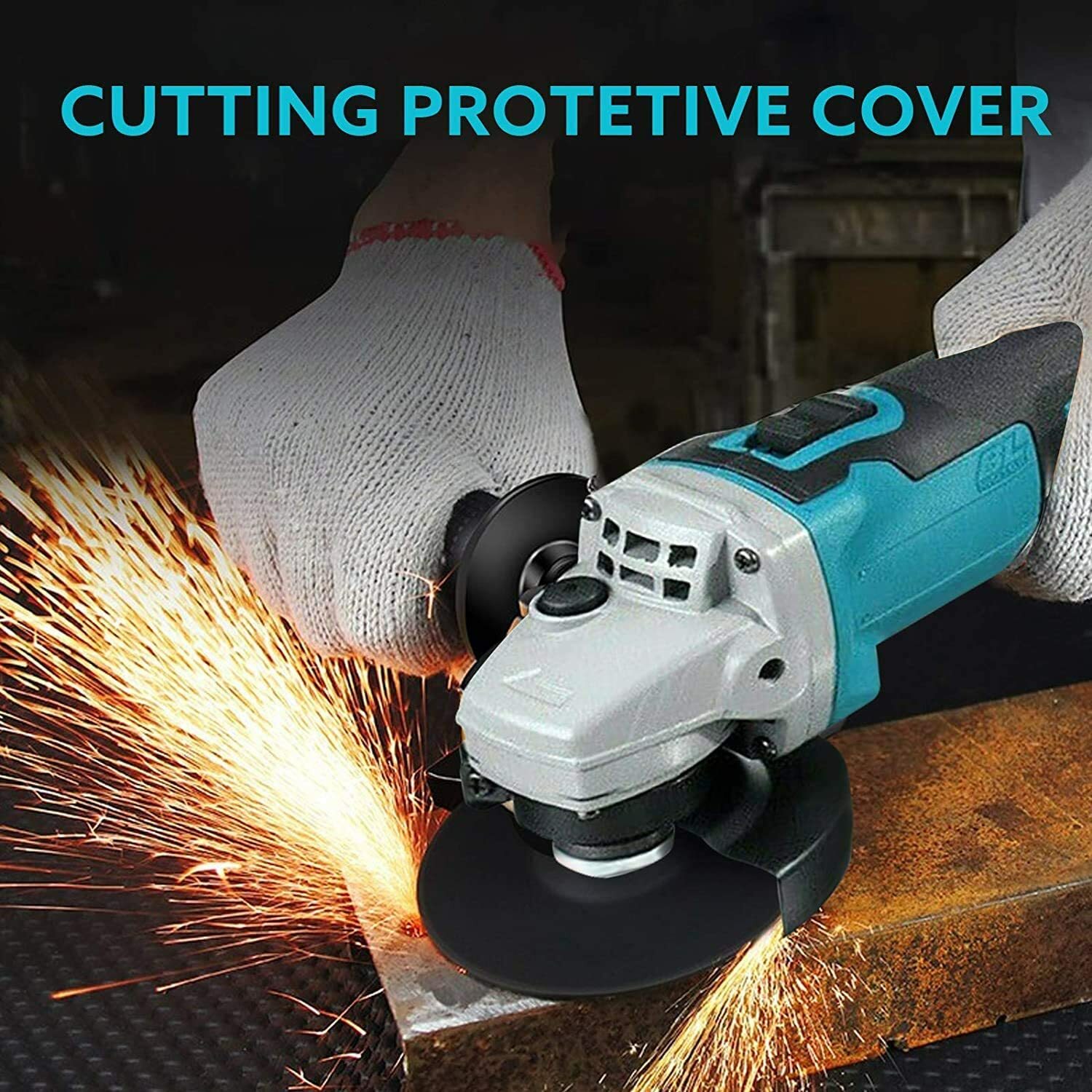 Cordless Angle Grinder 10,000RMP Battery Powered Grinder Tool Set