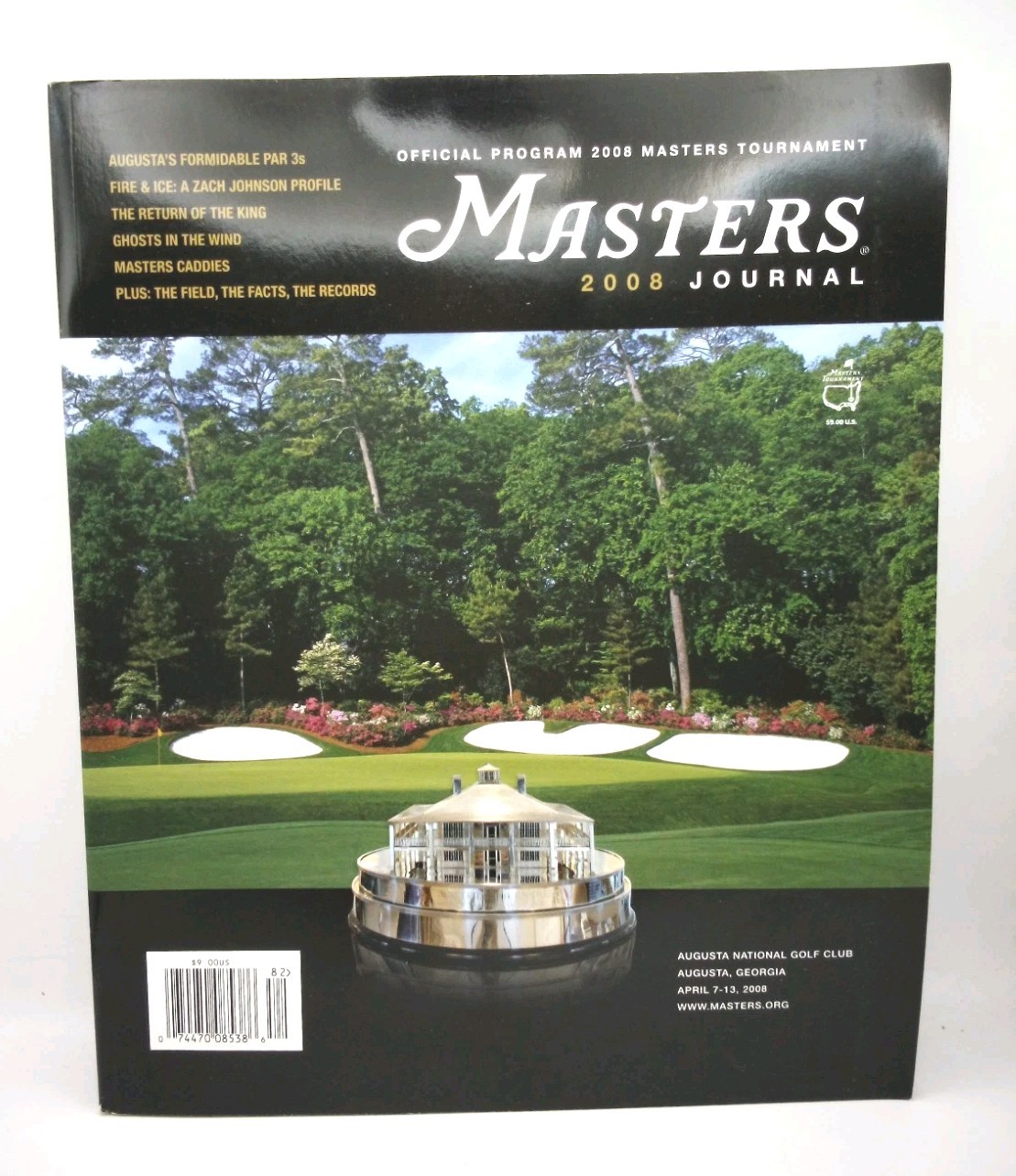 Excellent 2008 Masters Golf Journal program Augusta National winner Immelman