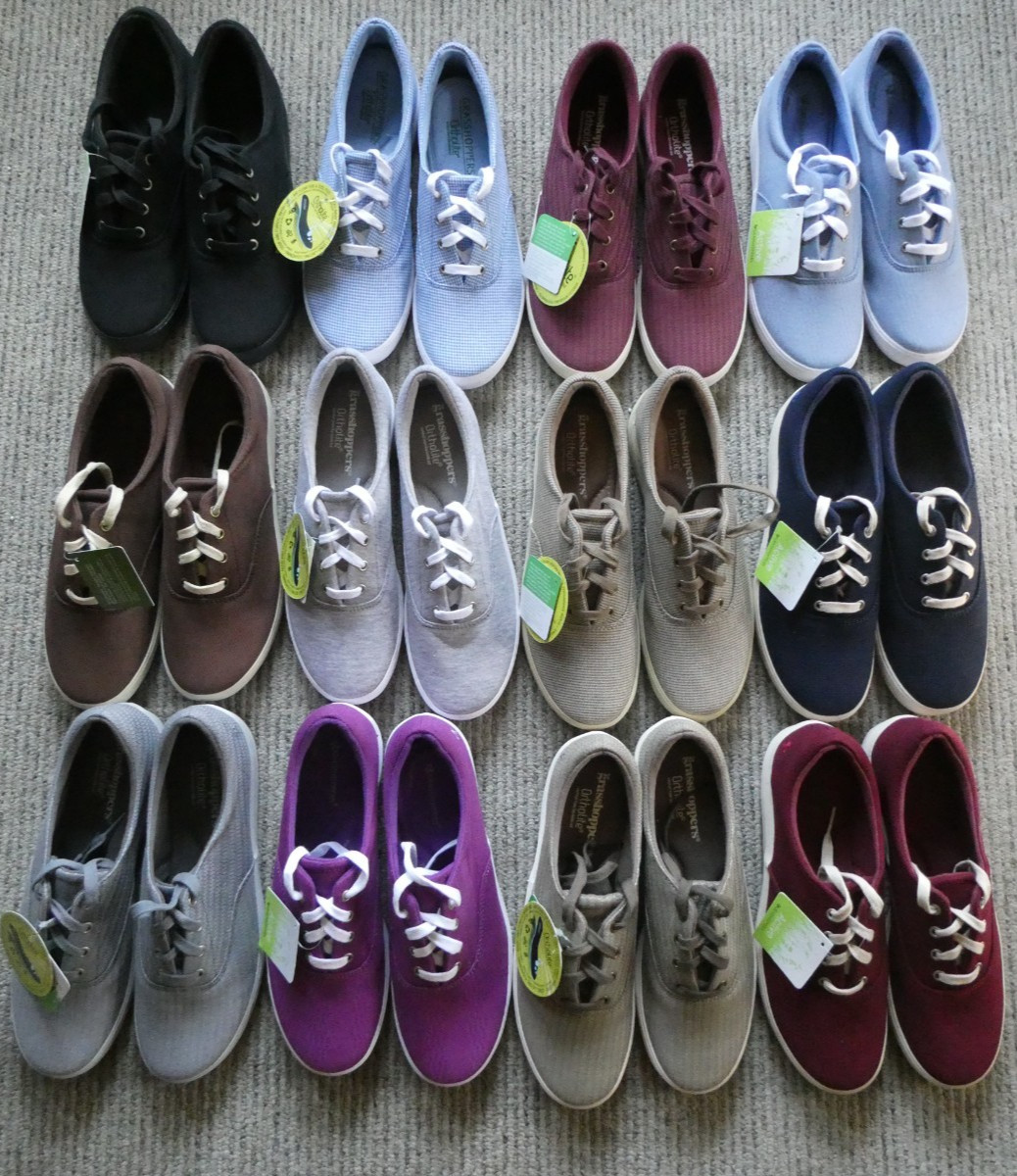 Grasshoppers Janey Sneakers Women's Lace Up Size 8M Memory Foam NEW CHOOSE 1