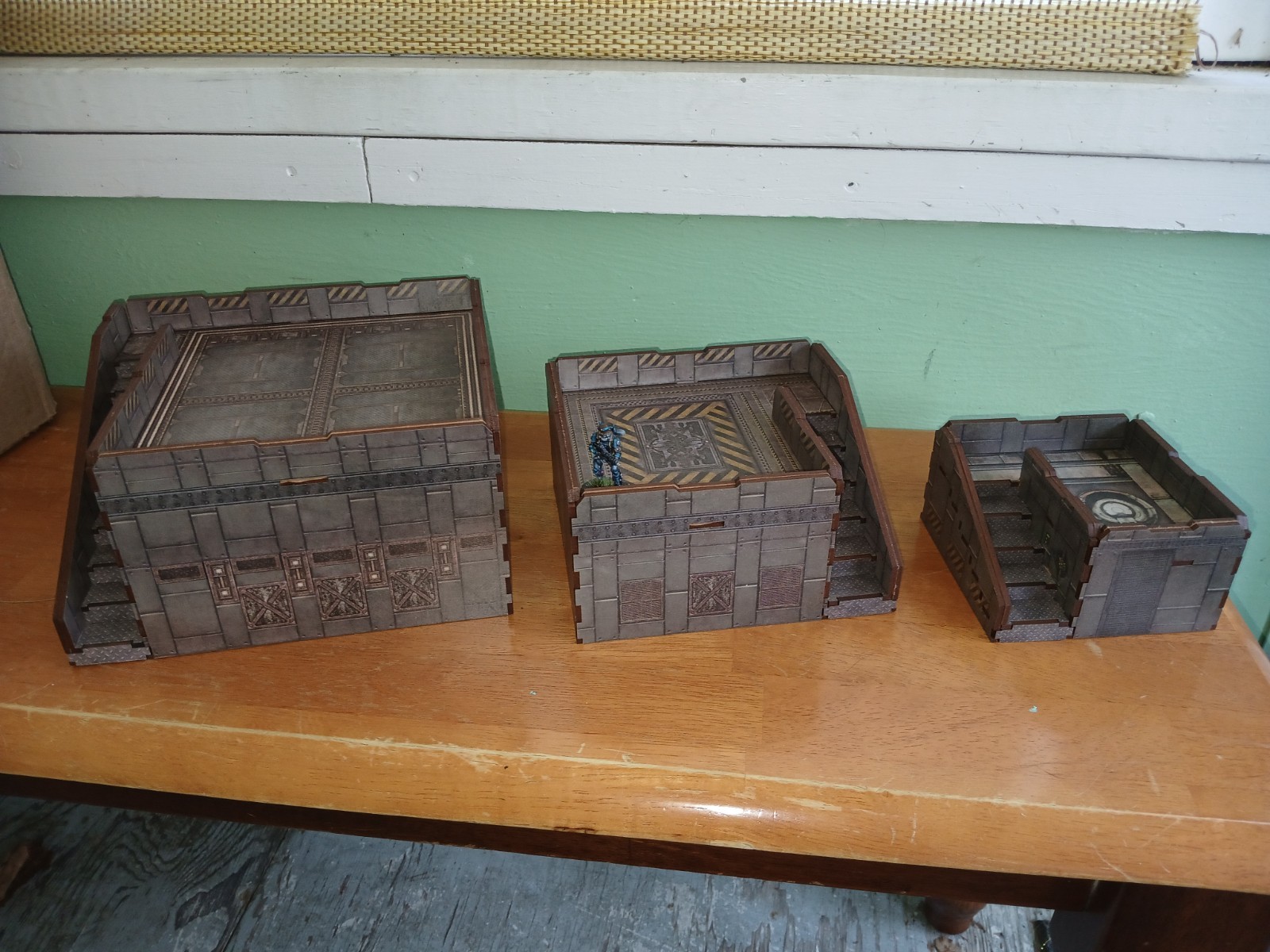 Bandua pre-painted terrain Corvus Belli Infinity Terrain stacking set of 3