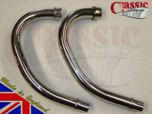 Honda CX500 Exhaust Front Down Pipes UK Made