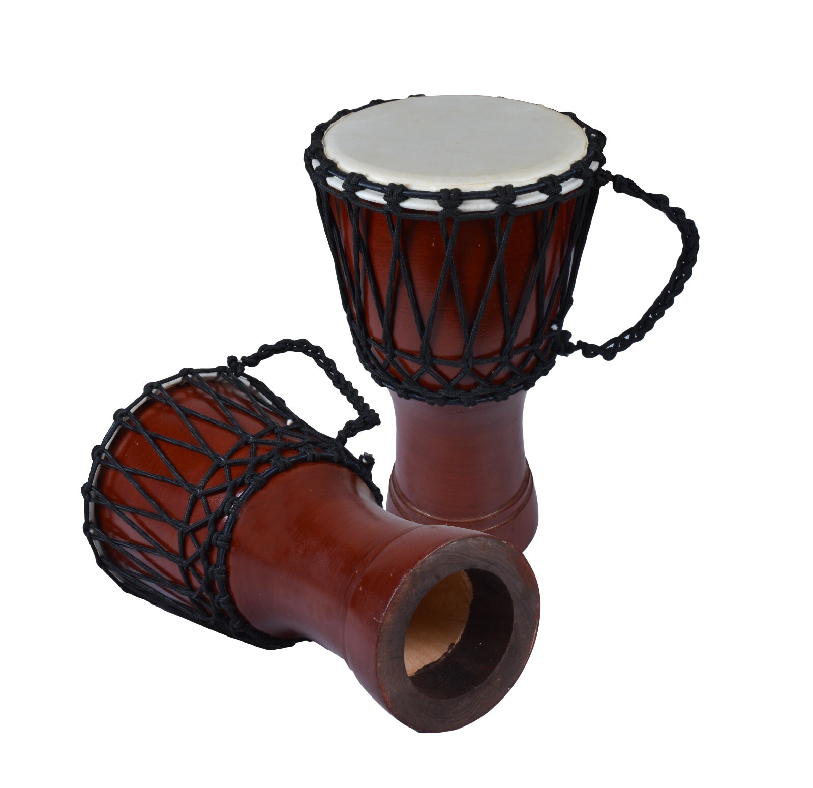 Solid Metalic Blue African Djembe Drum Bongo Wood Good Sound Musical Instrument