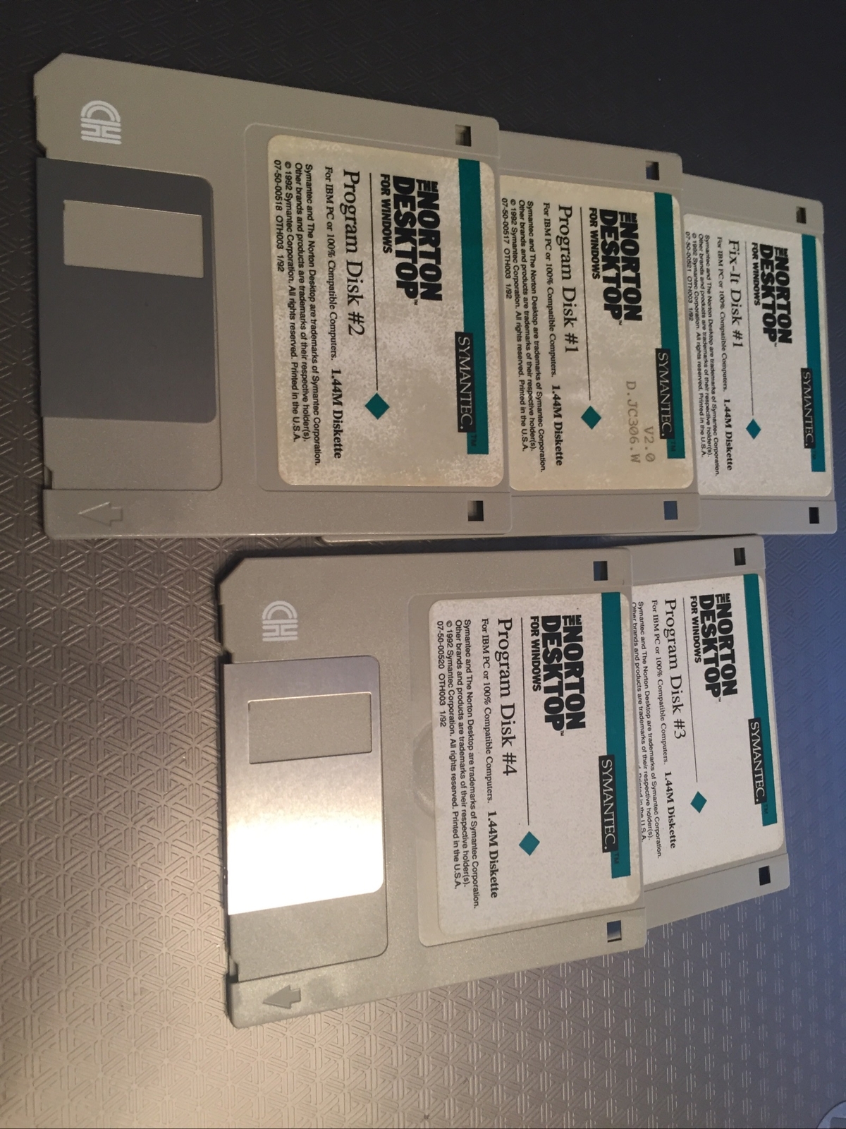Norton Desktop For Windows, 1992, Floppy Disks