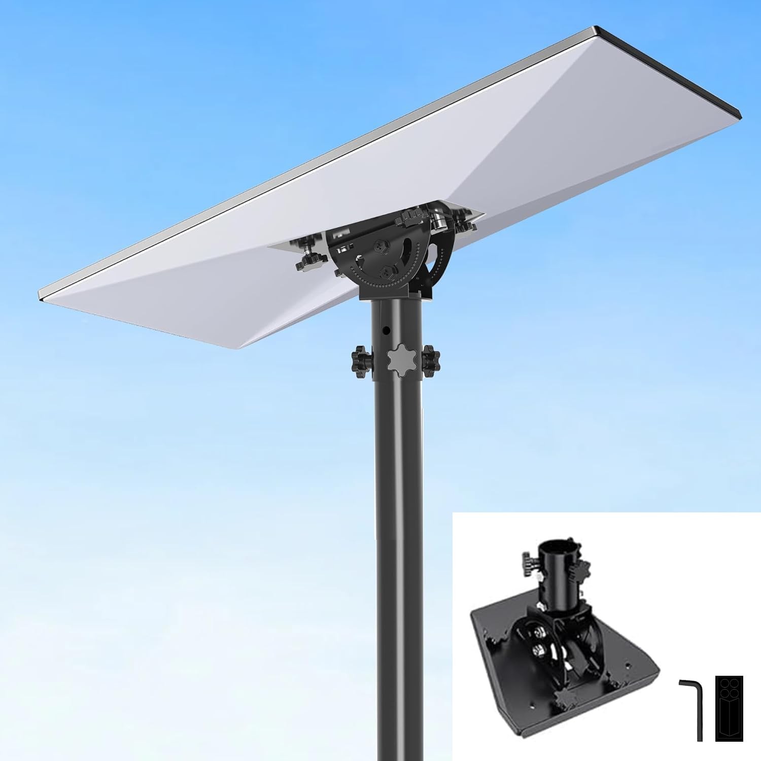 Star Link Gen 3 Pipe Adapter Mount, 160° Adjustable Tilt for Better Signal, S...