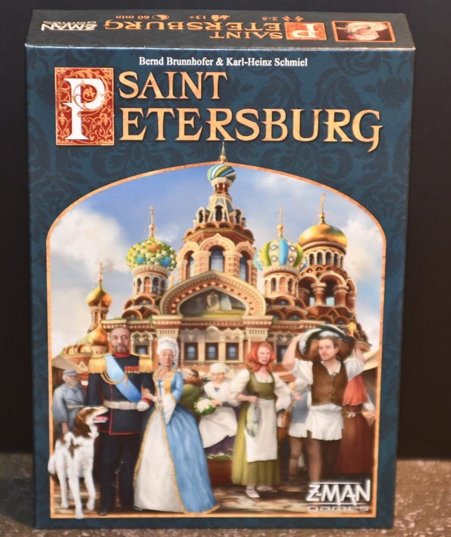 Saint Petersburg  W/ Modules Expansion Z-Man Board Game  VG (Sleeved)