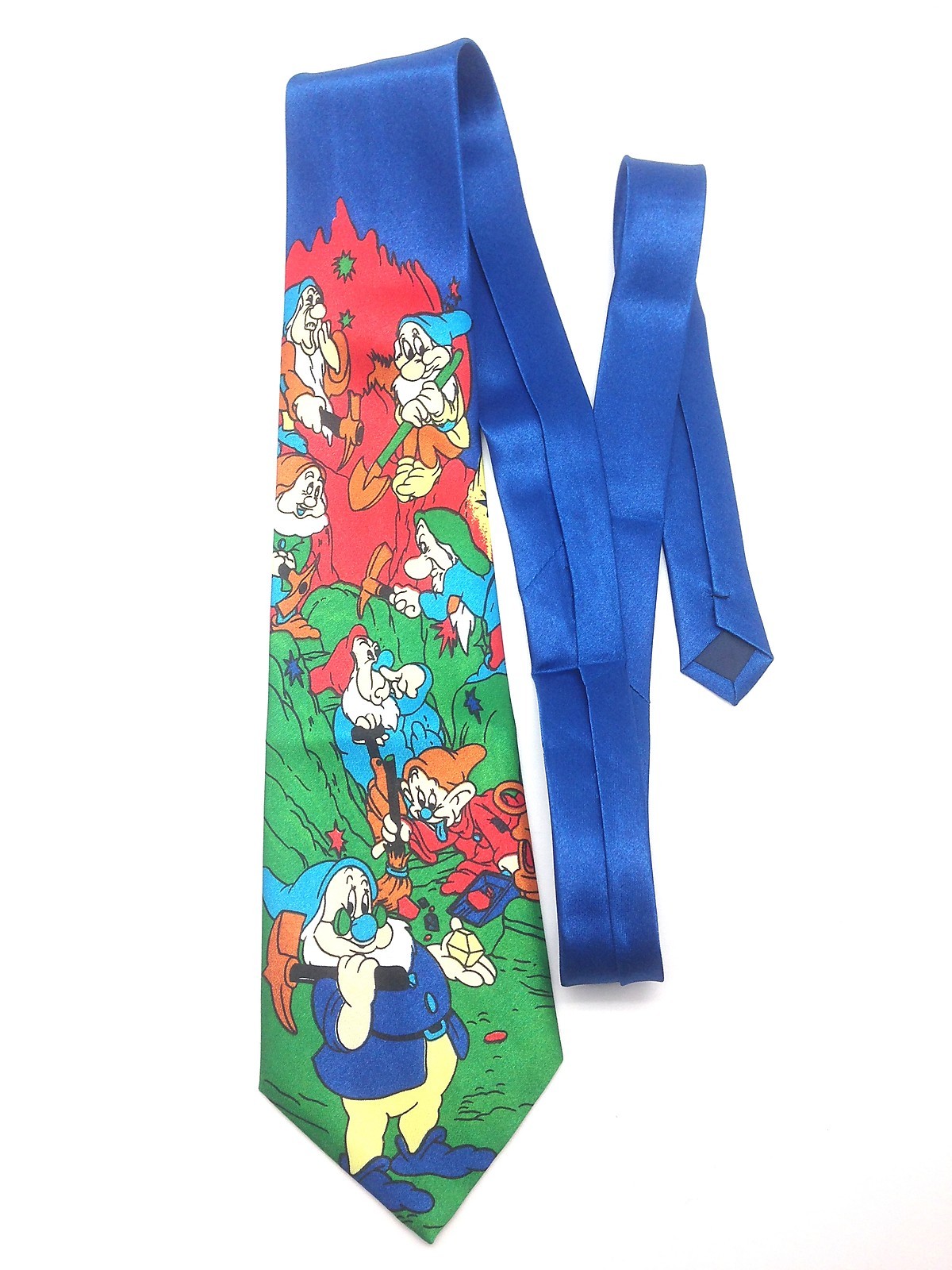 7 Dwarfs of Snow White Neck Tie Dopey Doc Sneezy Grumpy Bashful Happy Disney GN