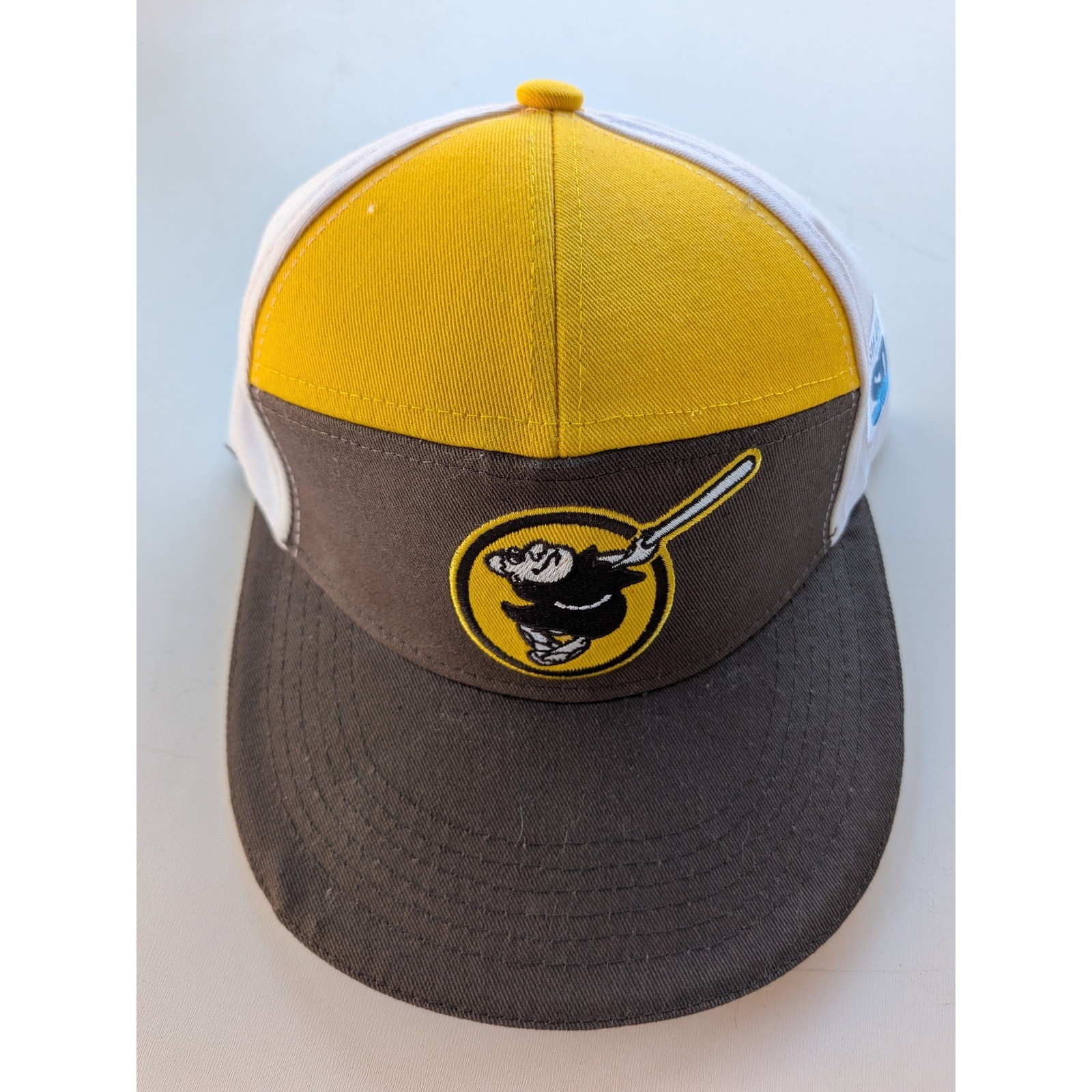 San Diego Half Marathon Baseball Cap Yellow Brown White MCM Patch Snapback Hat