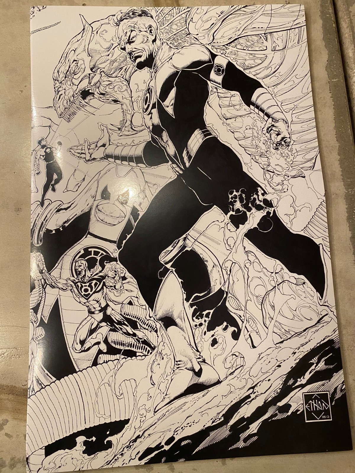 SINESTRO CORPS Print VAN SCIVER Signed numbered ltd 25 LANTERNS