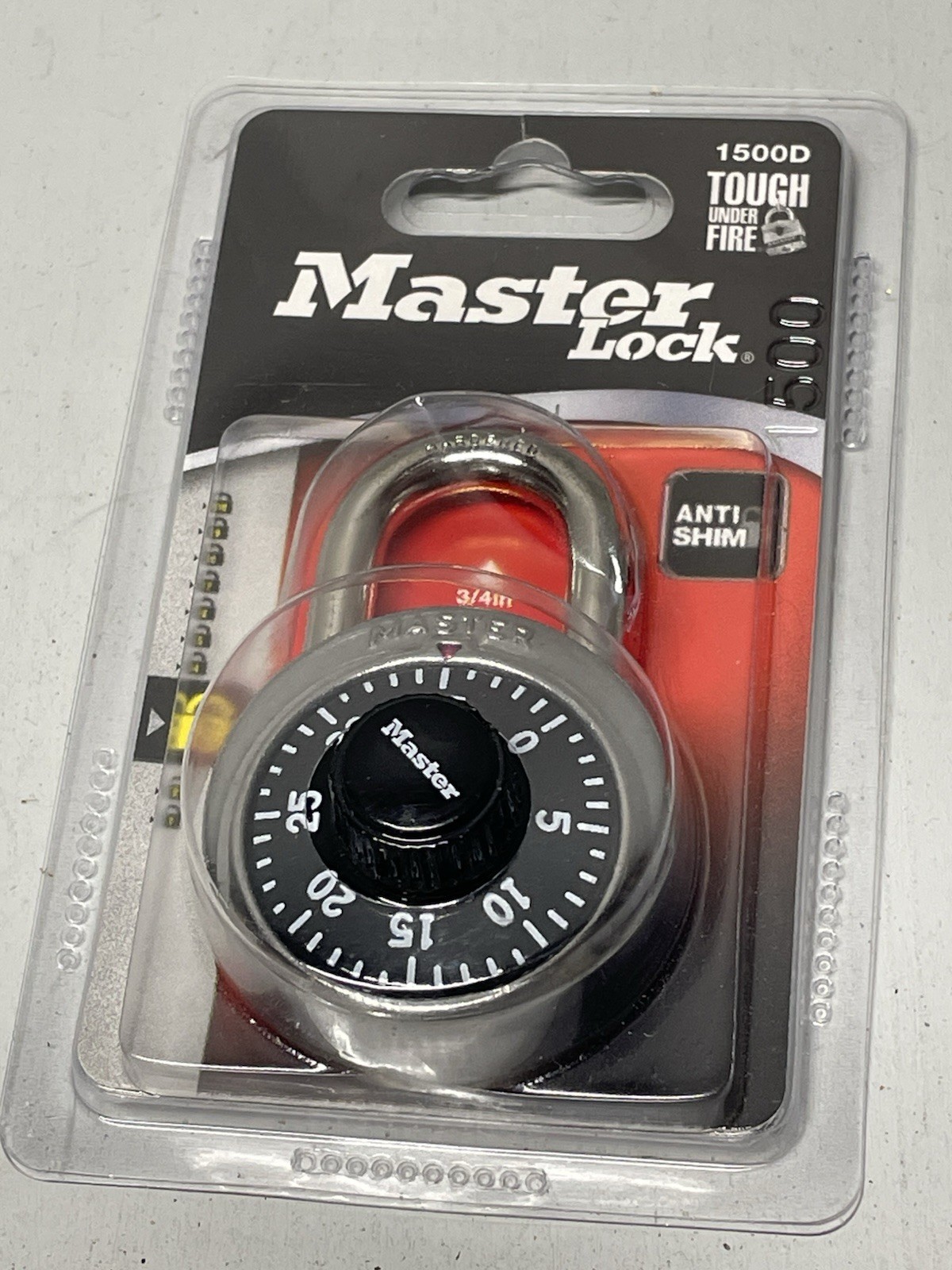 Master Lock 1500D  1 7/8" Combination Dial Padlock School College Storage New